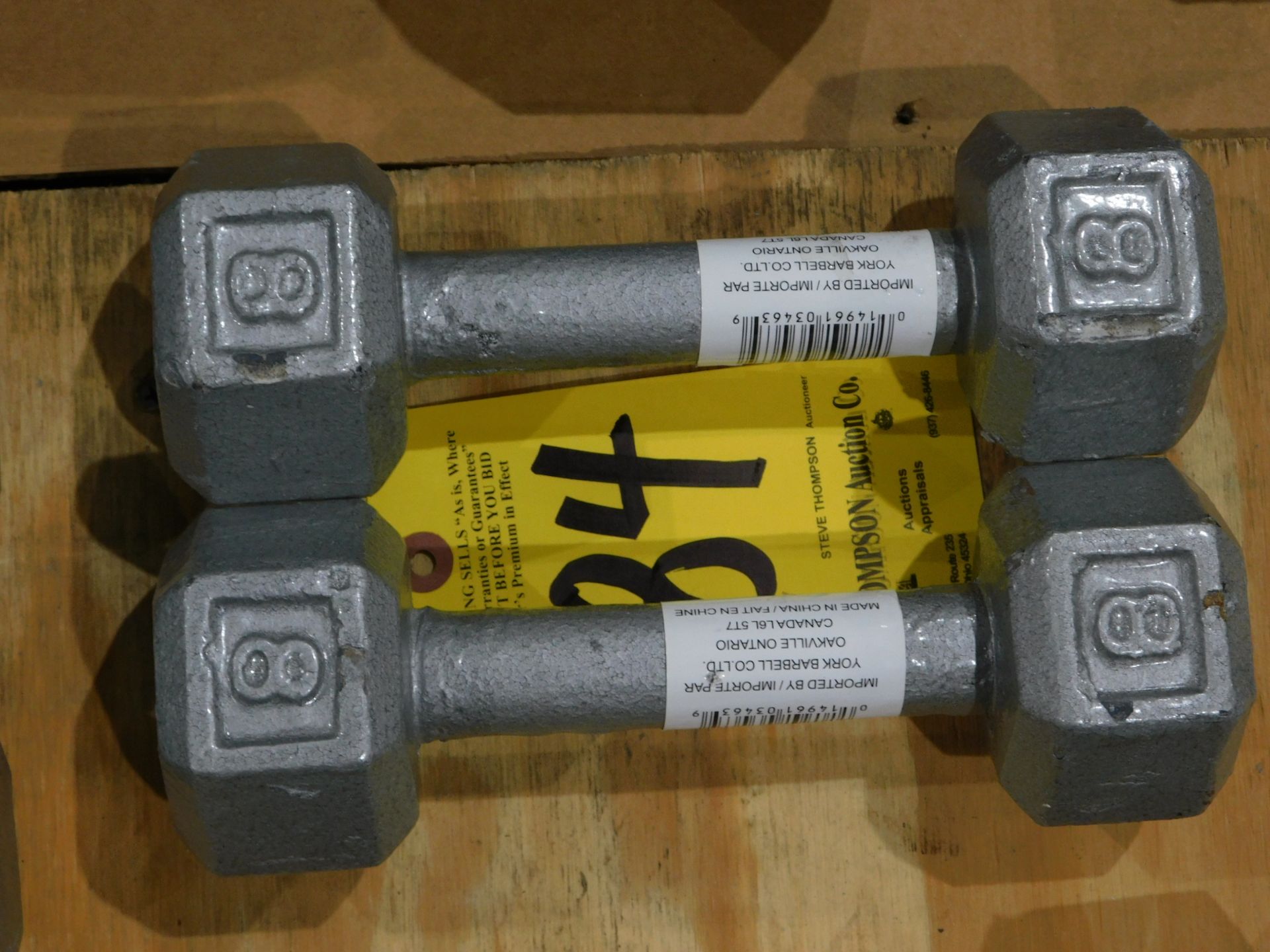 (2) Dumbbells, 8 lb.