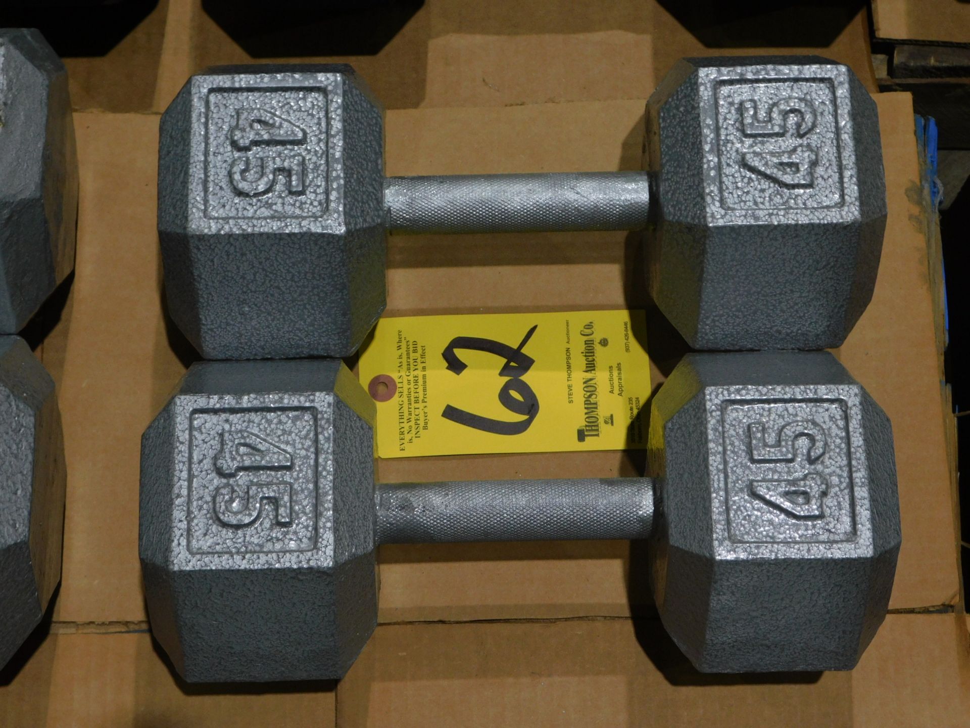 (2) Dumbbells, 45 lb.