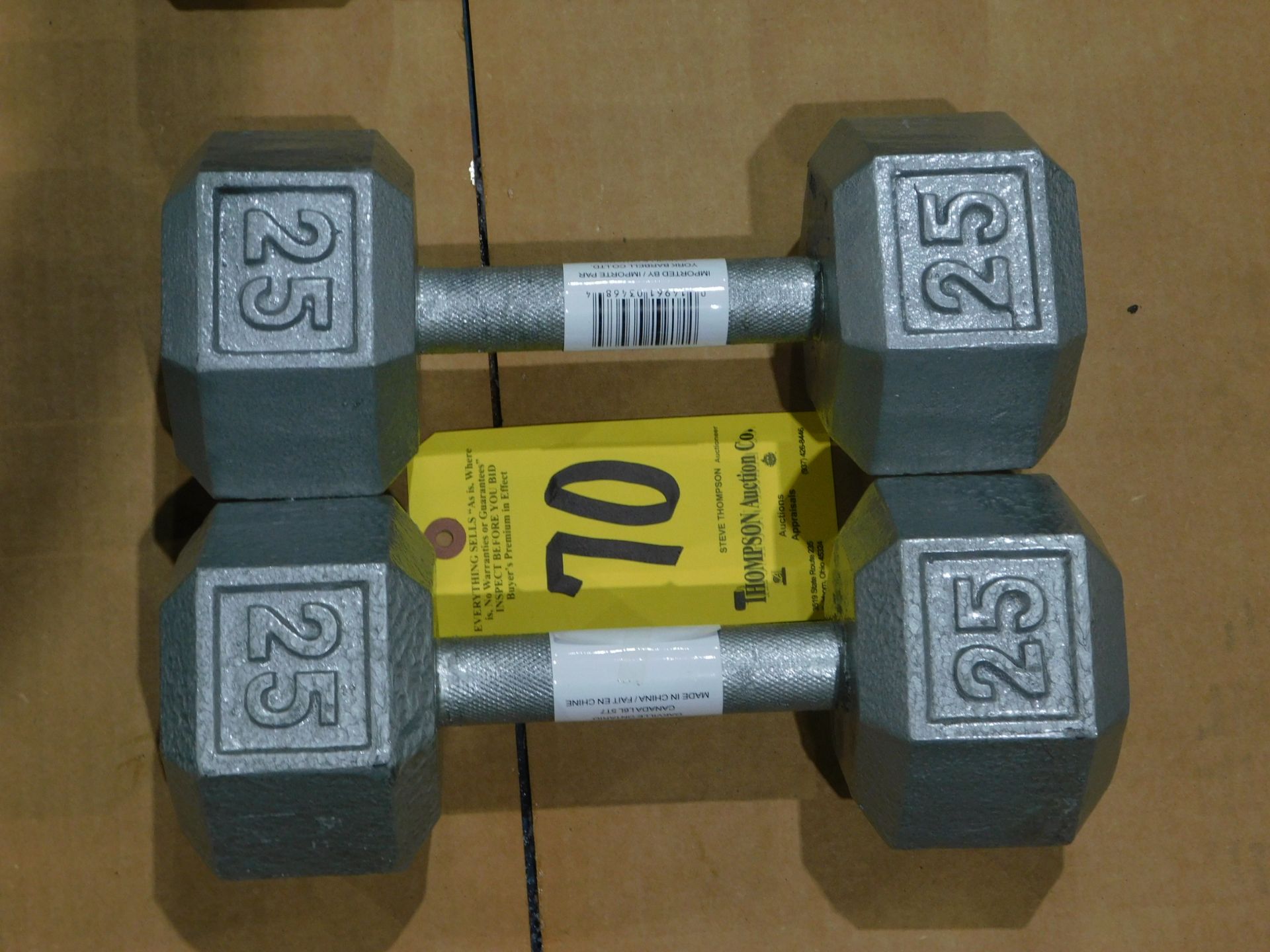 (2) Dumbbells, 25 lb.