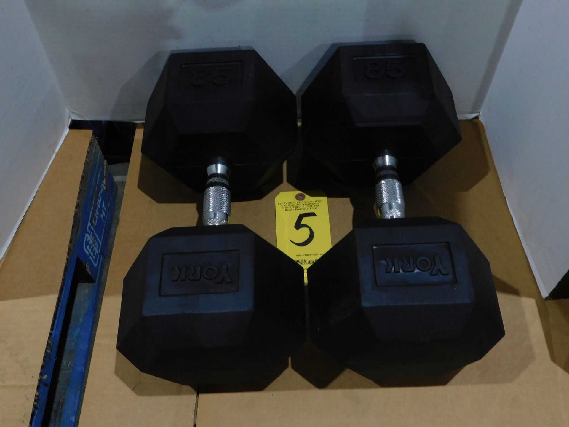 (2) York Dumbbells, 85 lb.