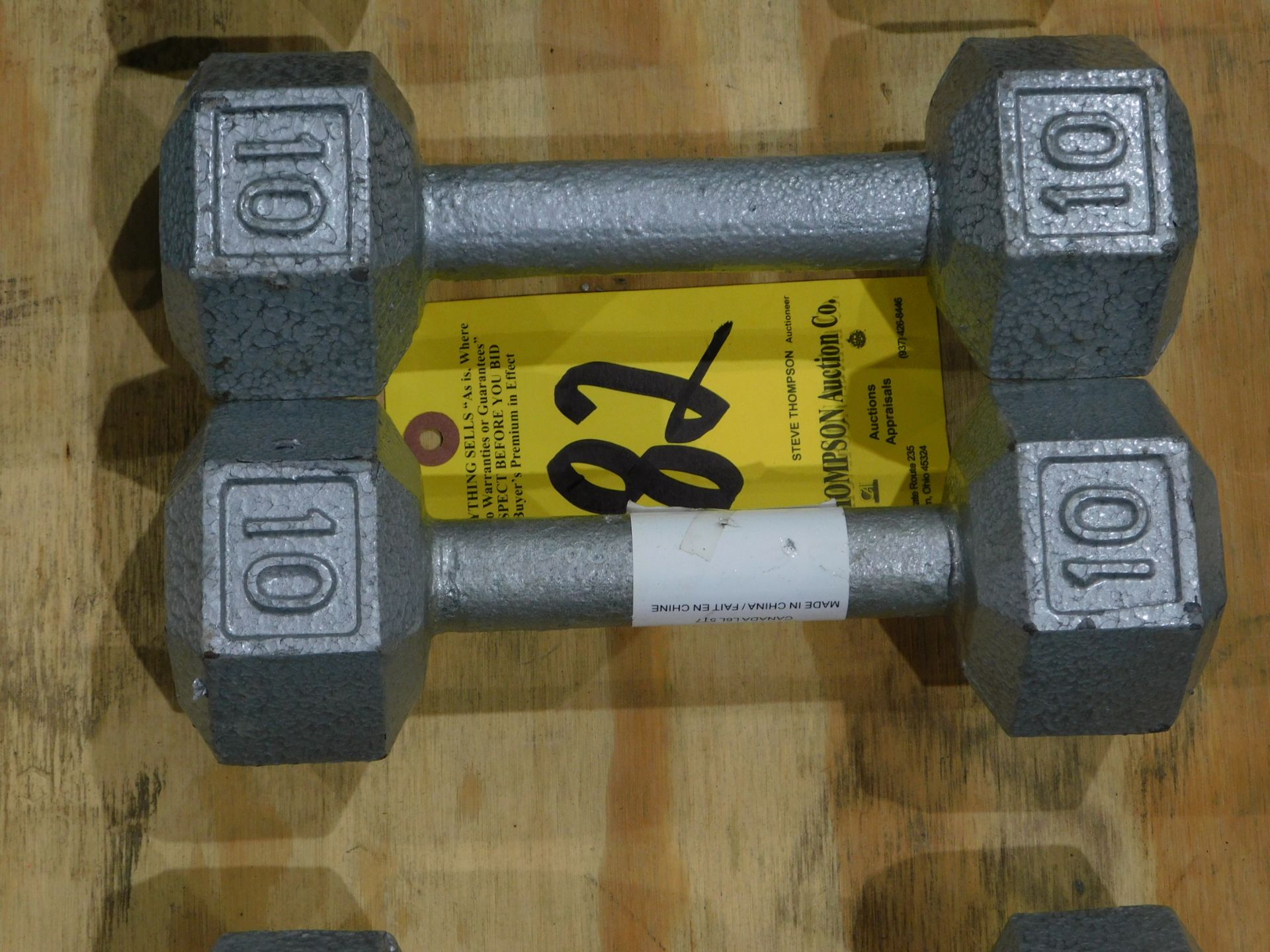 (2) Dumbbells, 10 lb.