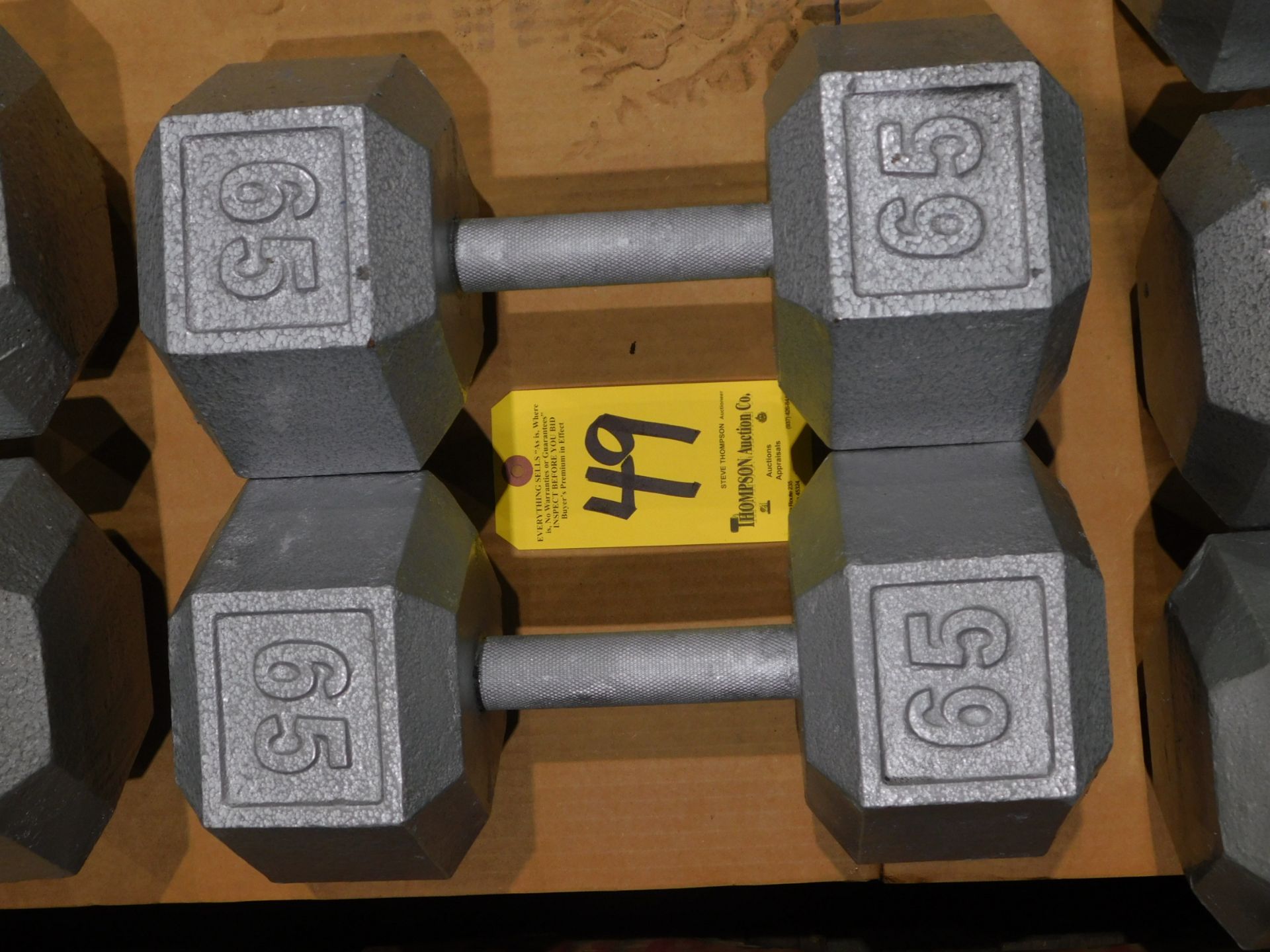 (2) Dumbbells, 65 lb.