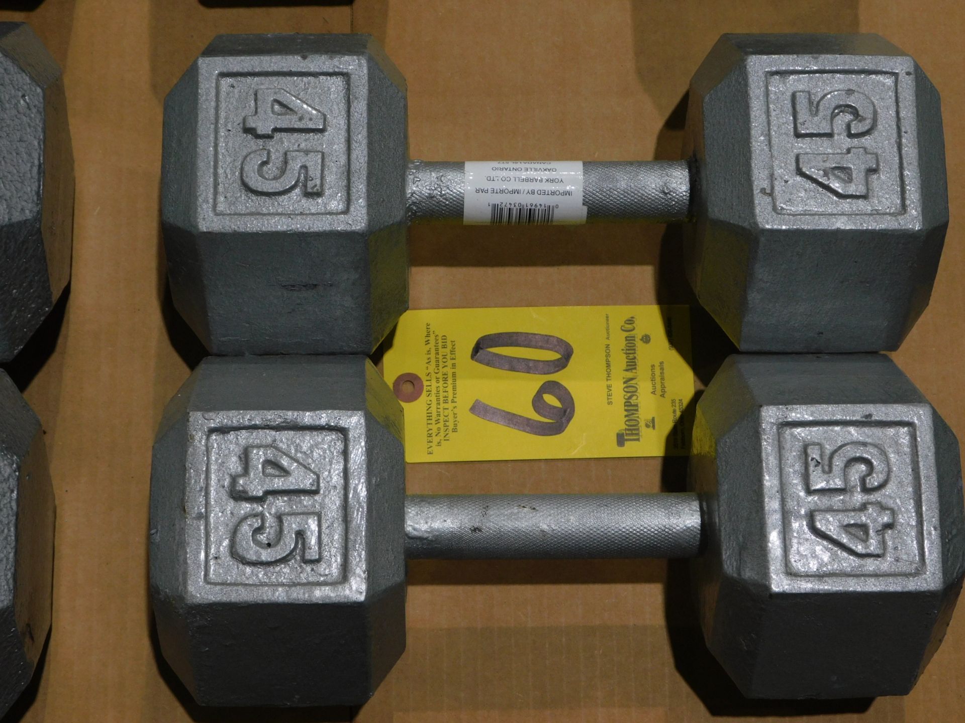 (2) Dumbbells, 45 lb.