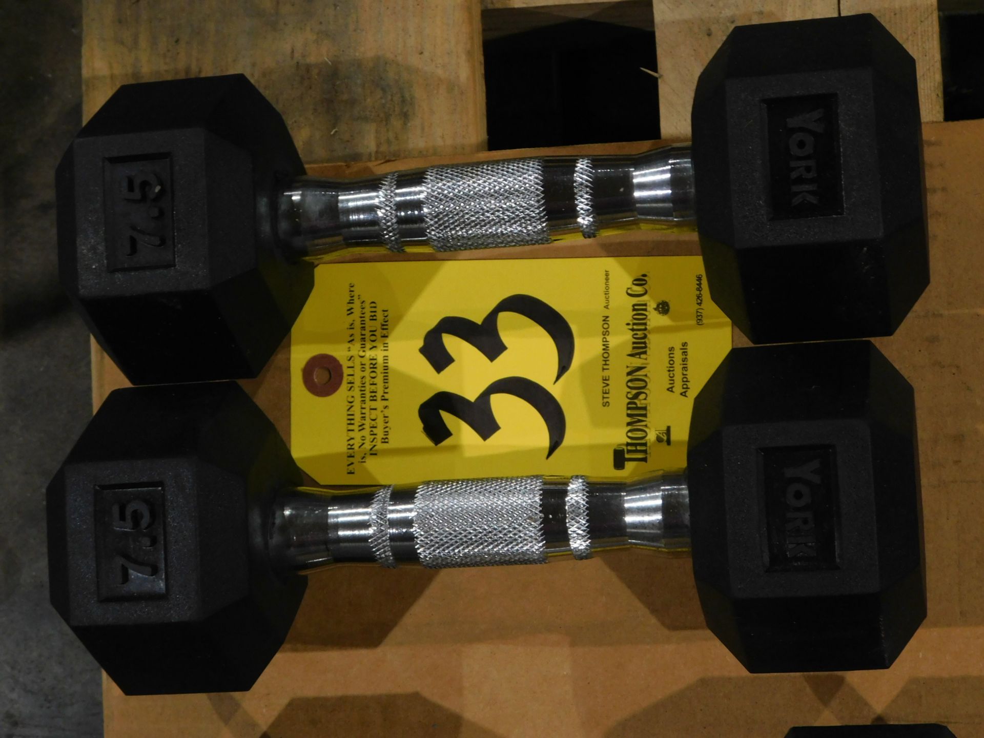 (2) York Dumbbells, 7.5 lb.