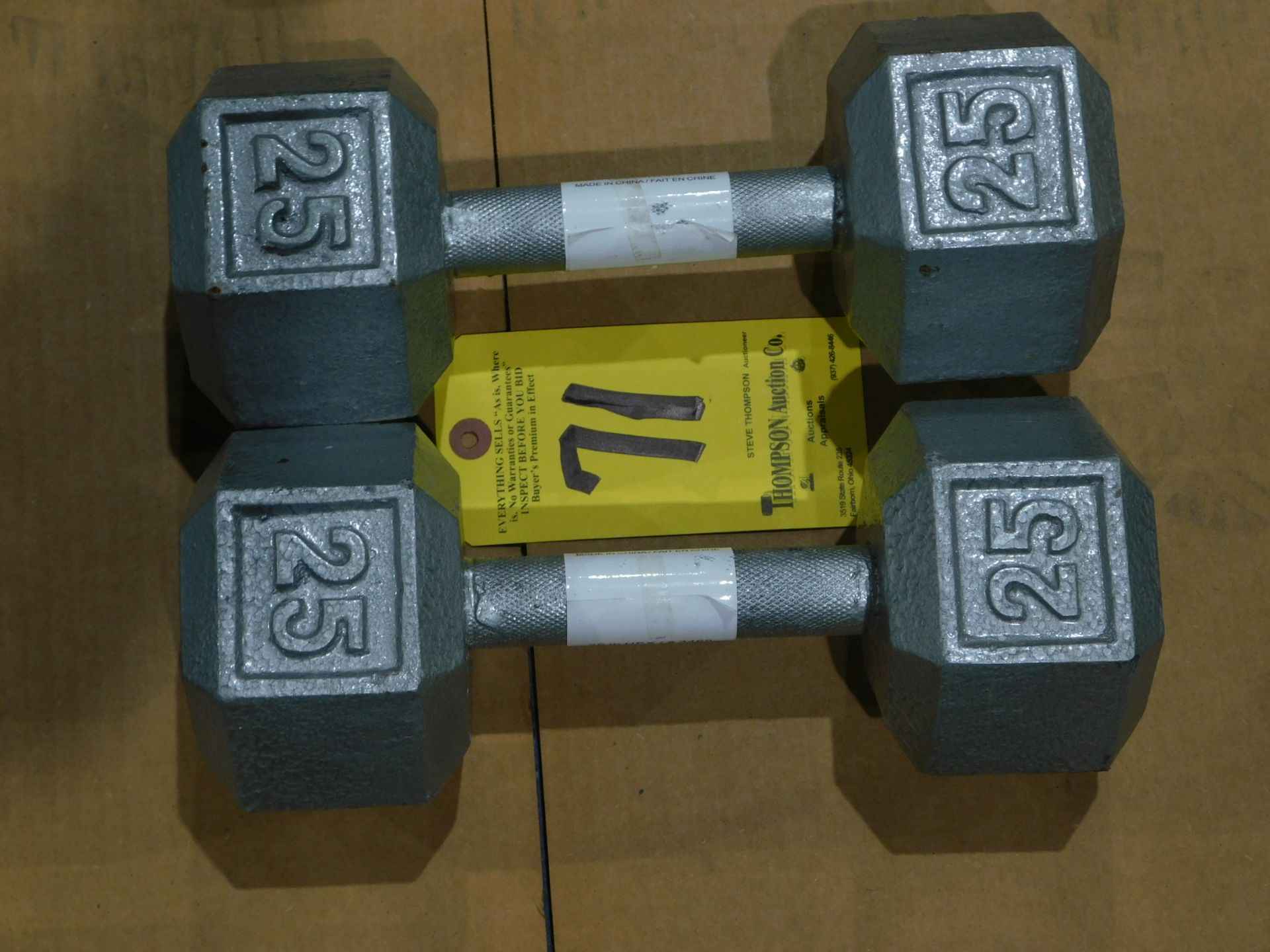 (2) Dumbbells, 25 lb.