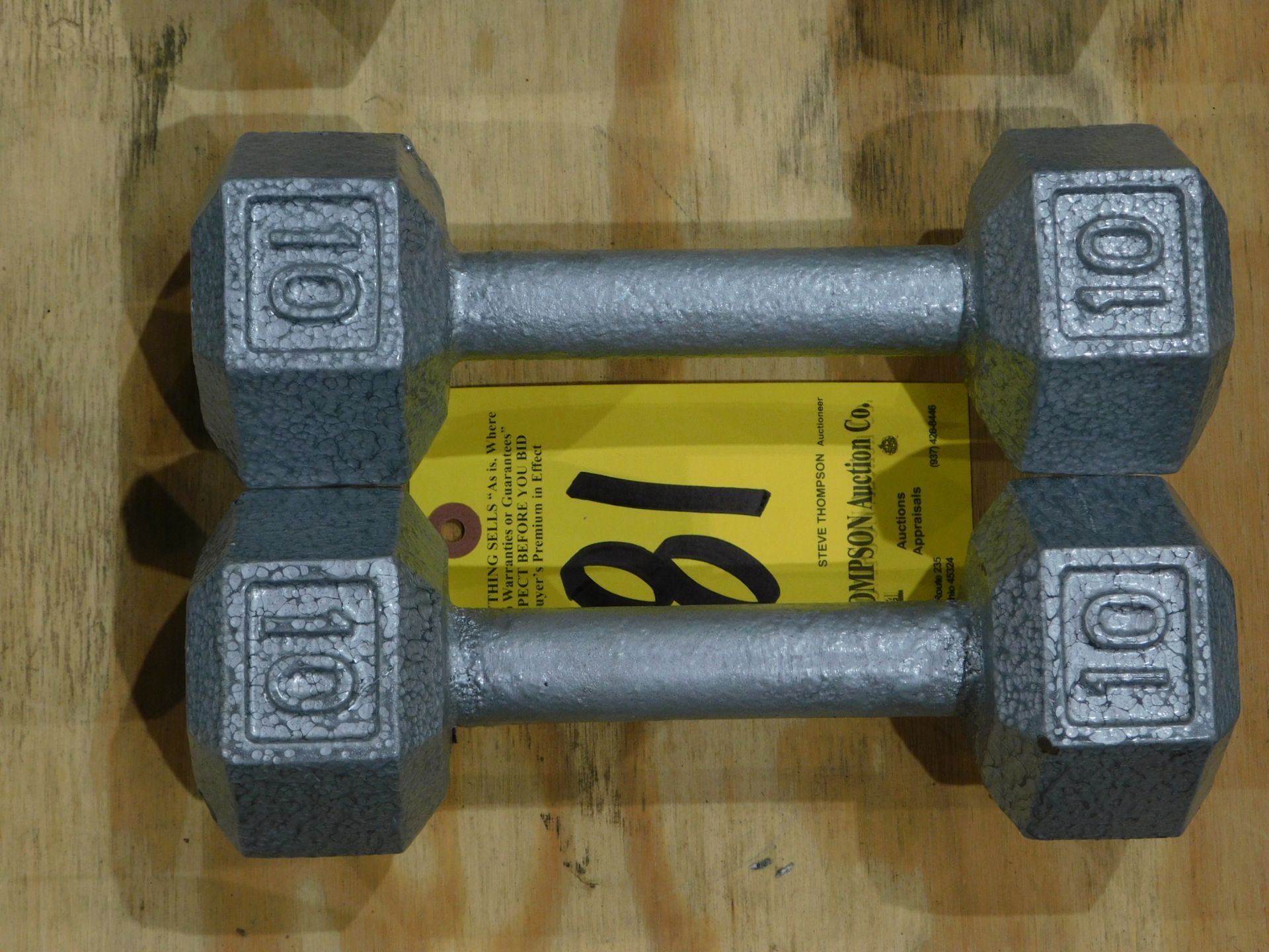 (2) Dumbbells, 10 lb.