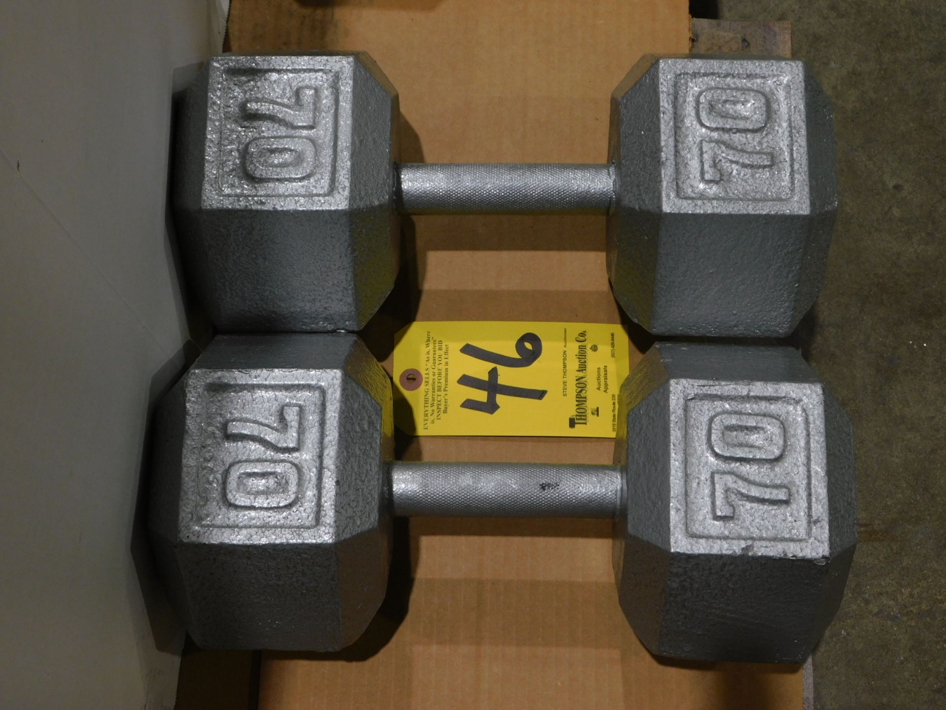 (2) Dumbbells, 70 lb.