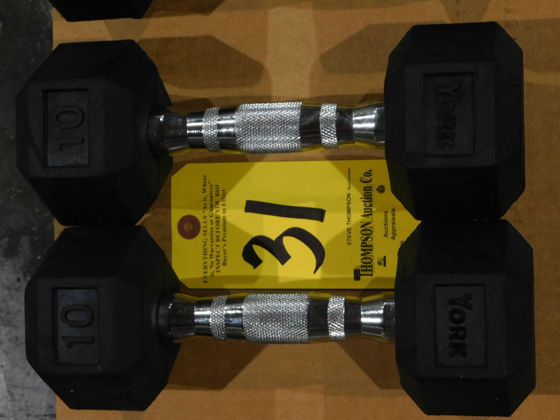 (2) York Dumbbells, 10 lb.