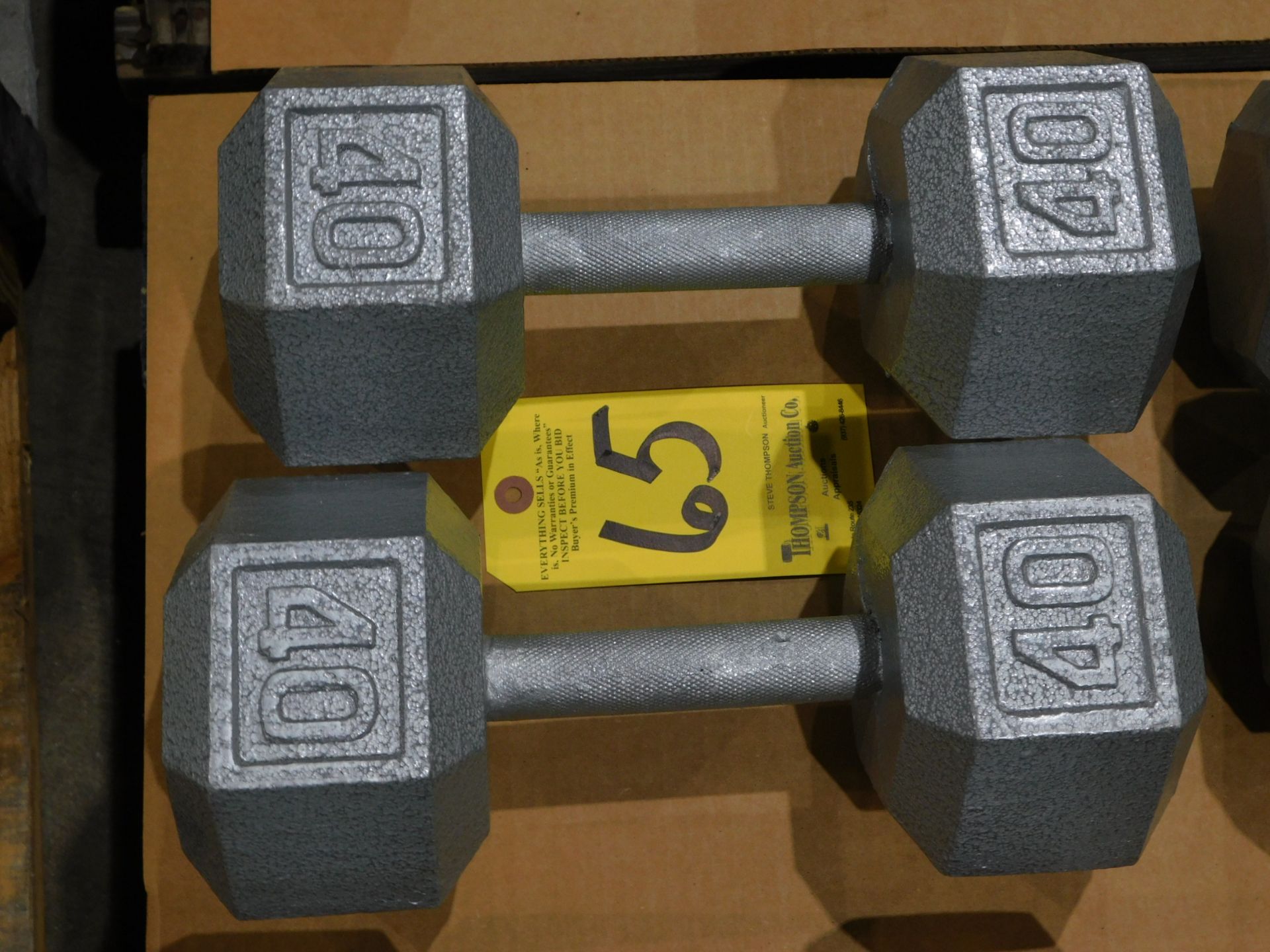 (2) Dumbbells, 40 lb.