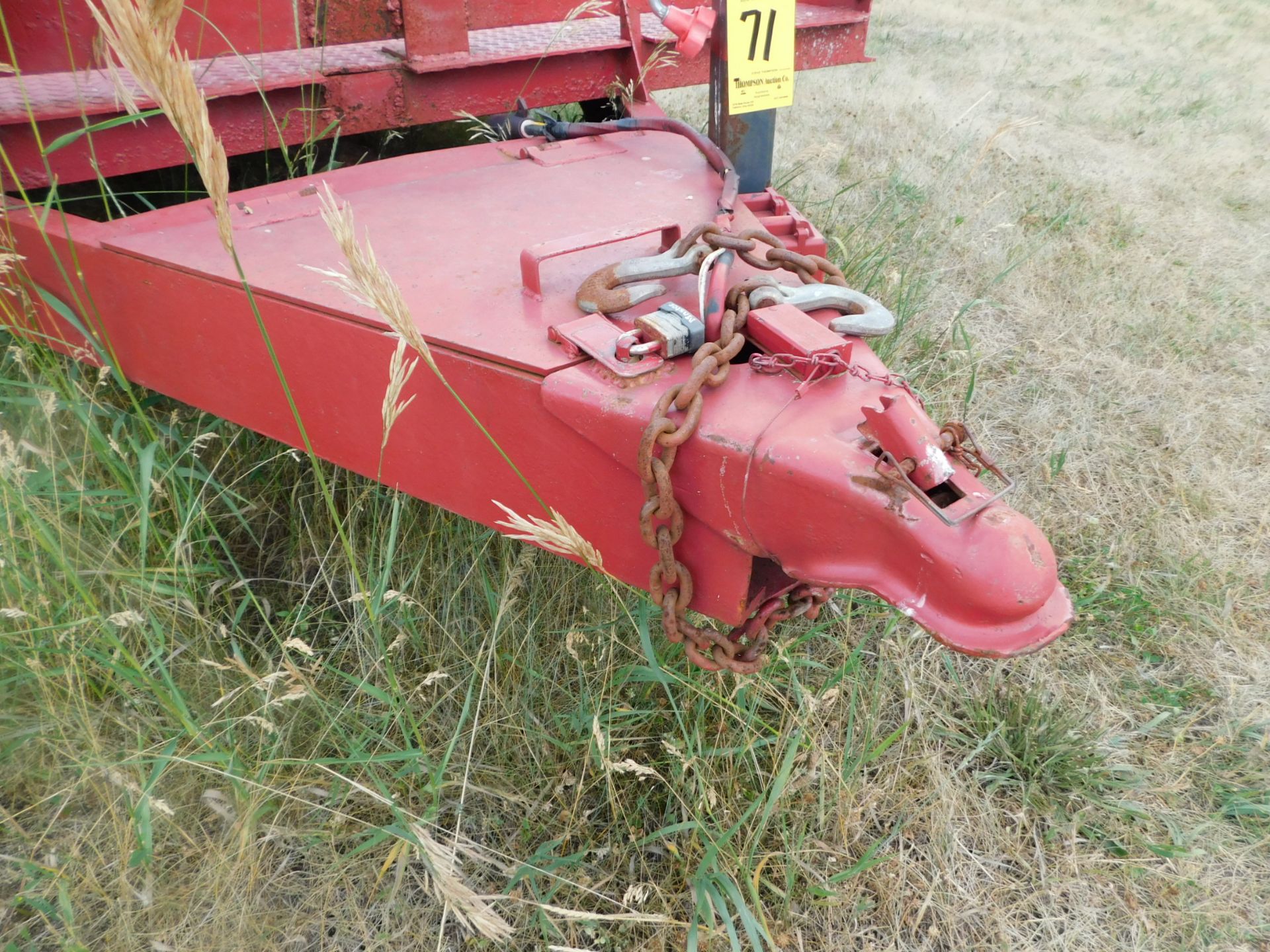 Homemade 20' Tandem Axle Equipment Trailer with Ramps, 76" Wide Treadplate Deck, 5' Ramps, VIN - Image 11 of 11