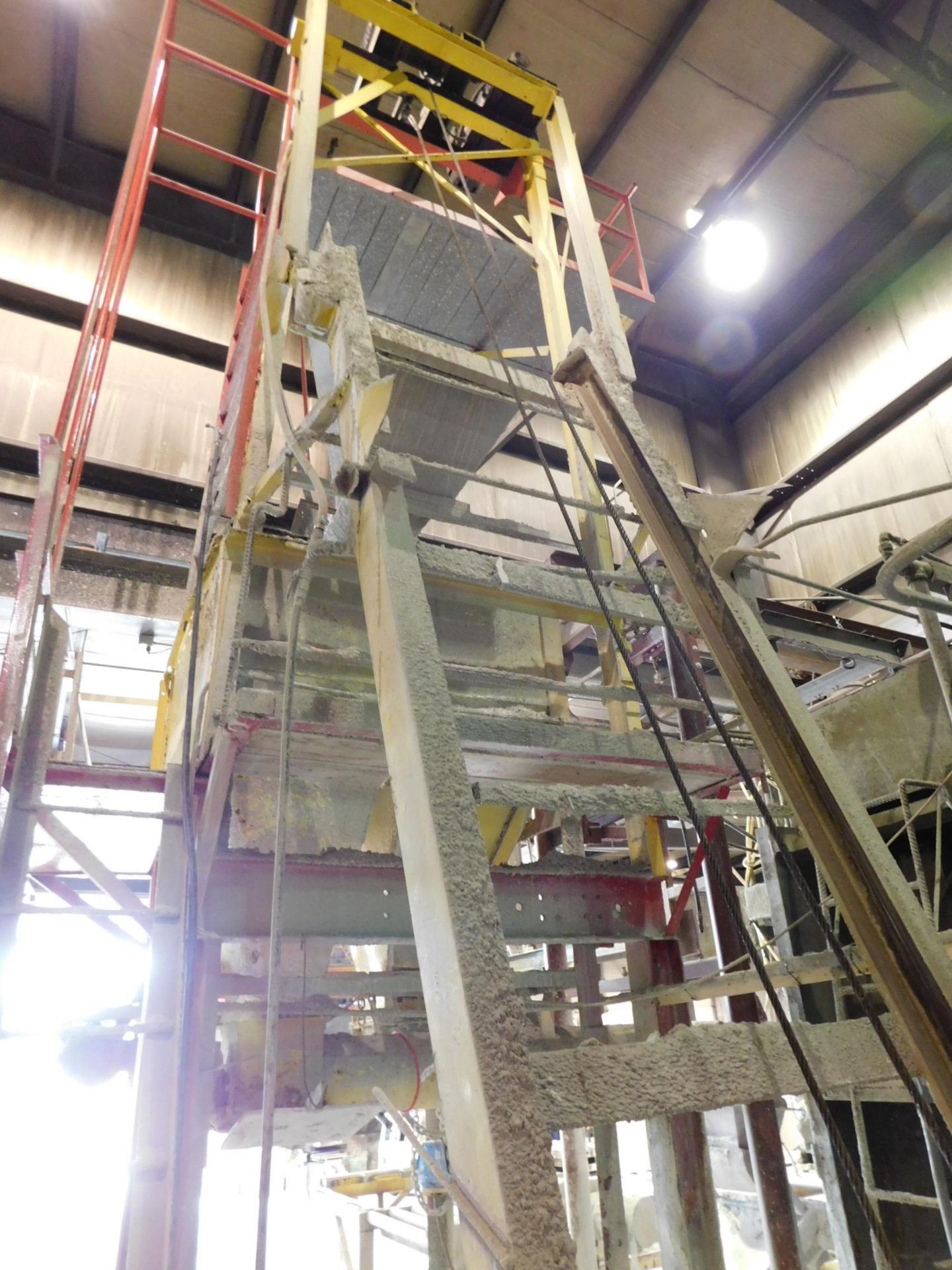 Fielding 100-Ton Hydraulic Press with Fielding Concrete Mixer, Bins, Conveyors, and Silo - Image 19 of 27