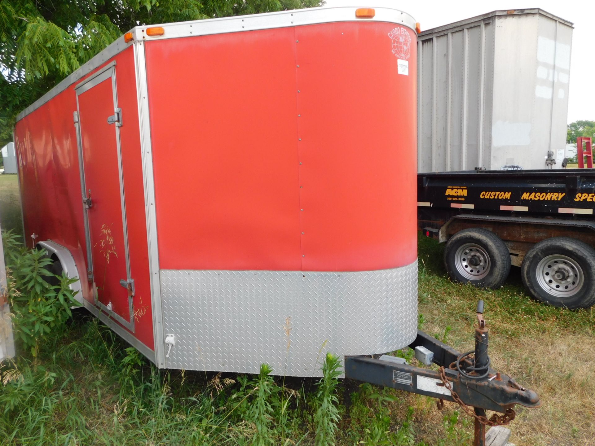 2000 Cargo Express 20' Tandem Axle V-Nose Enclosed Trailer, VIN 4U0ICI620YA002379, 2-Door Rear Door - Image 2 of 13