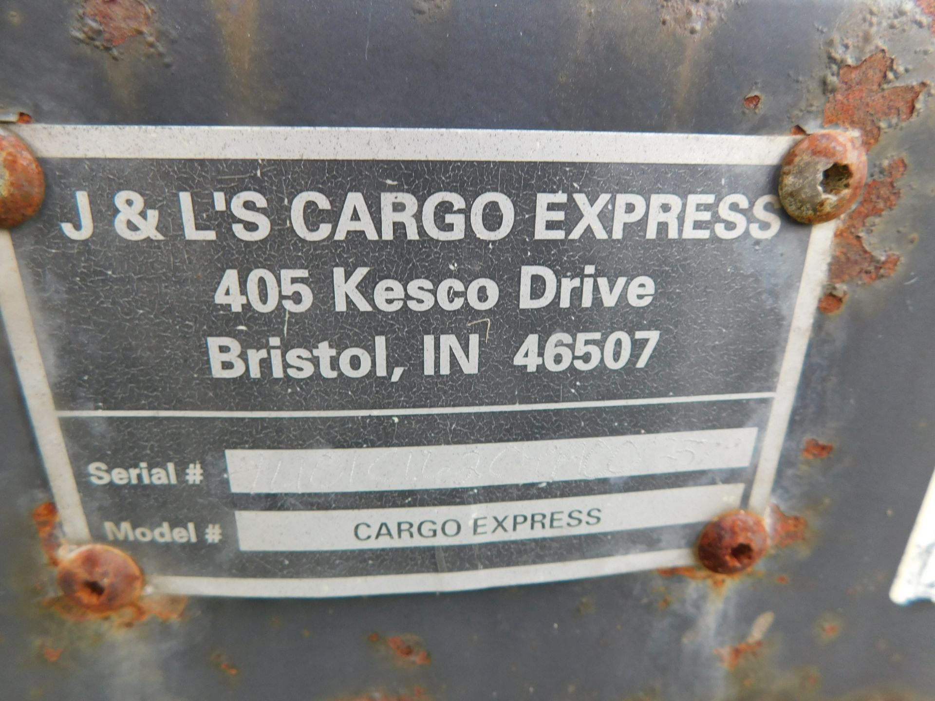 2000 Cargo Express 20' Tandem Axle V-Nose Enclosed Trailer, VIN 4U0ICI620YA002379, 2-Door Rear Door - Image 13 of 13