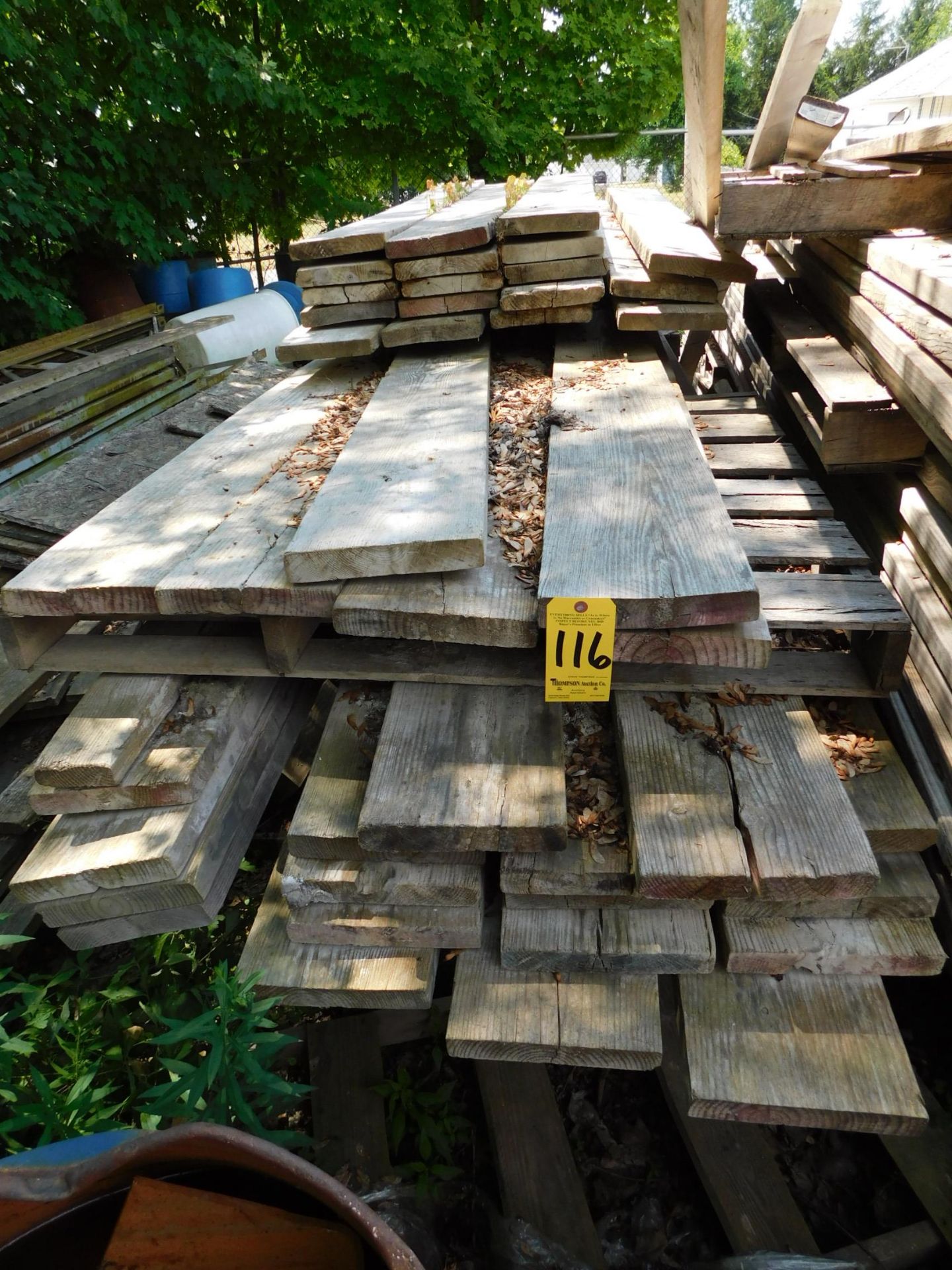 Approximately (100) Scaffolding Planks, Miscellaneous Lengths