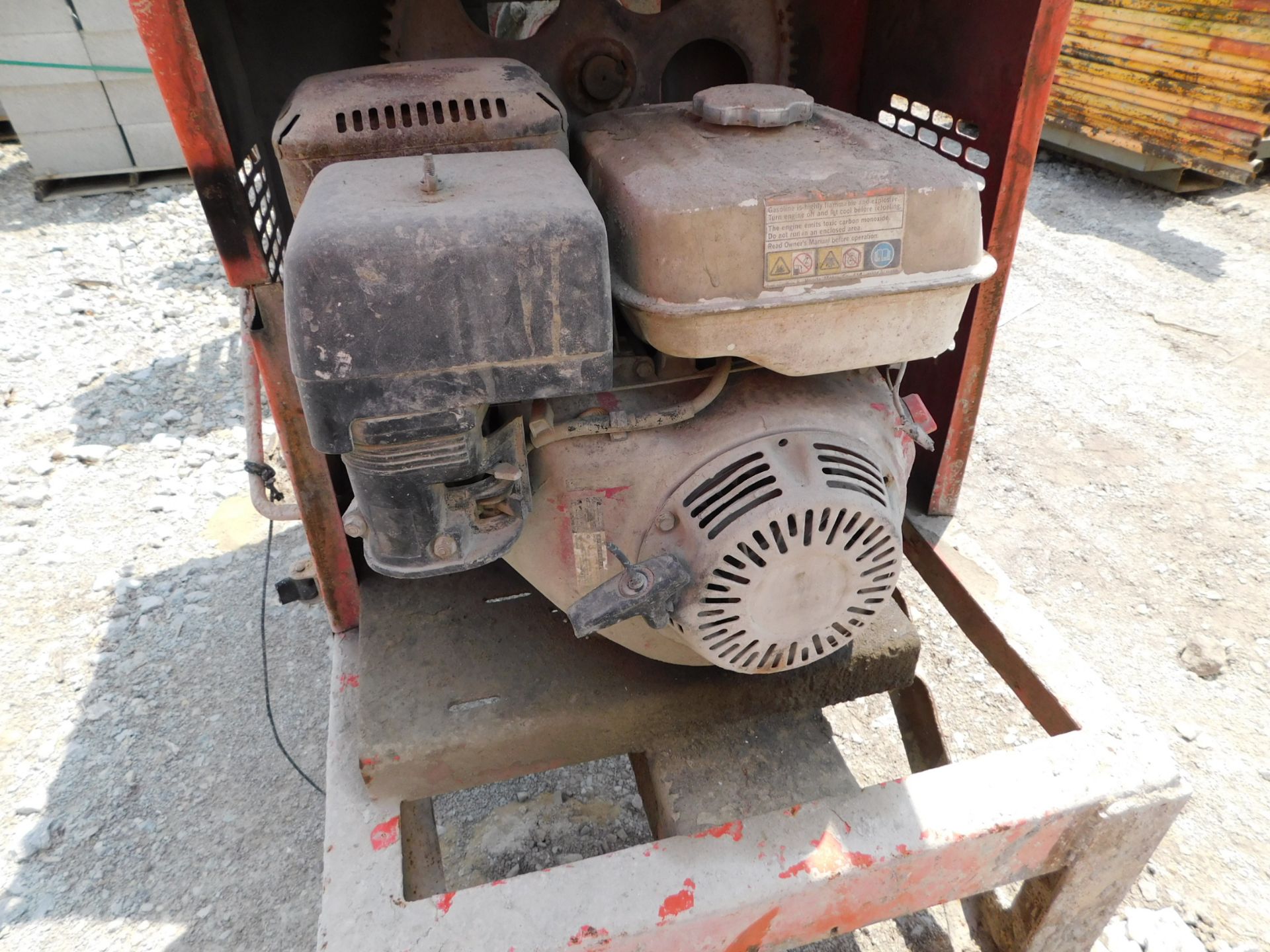 M/Q Whiteman Model WM-90 Gas-Powered Mortar Mixer, SN CD757254, Honda Gas Engine - Image 6 of 8