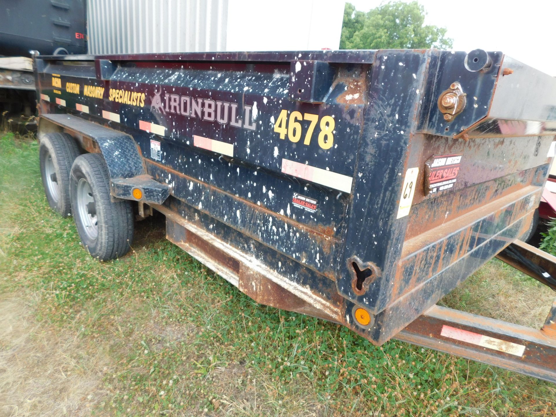 2016 Ironbull Tandem Axle Dump Trailer, VIN 50HDT1428H1007082, 14,000 lb. GVWR, 14' Bed with 2' High - Image 10 of 14