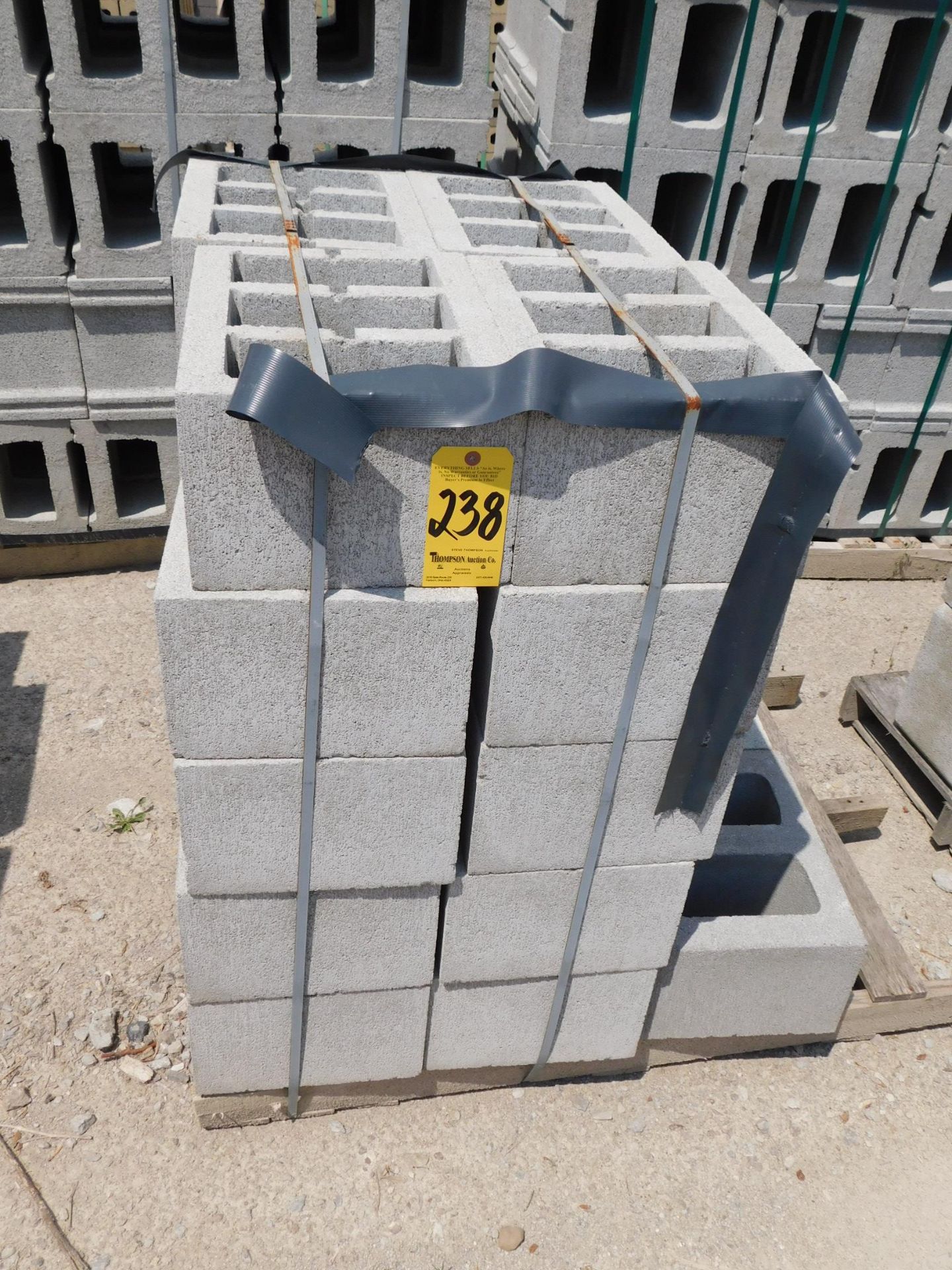 (1) Skid Lot of Concrete Blocks