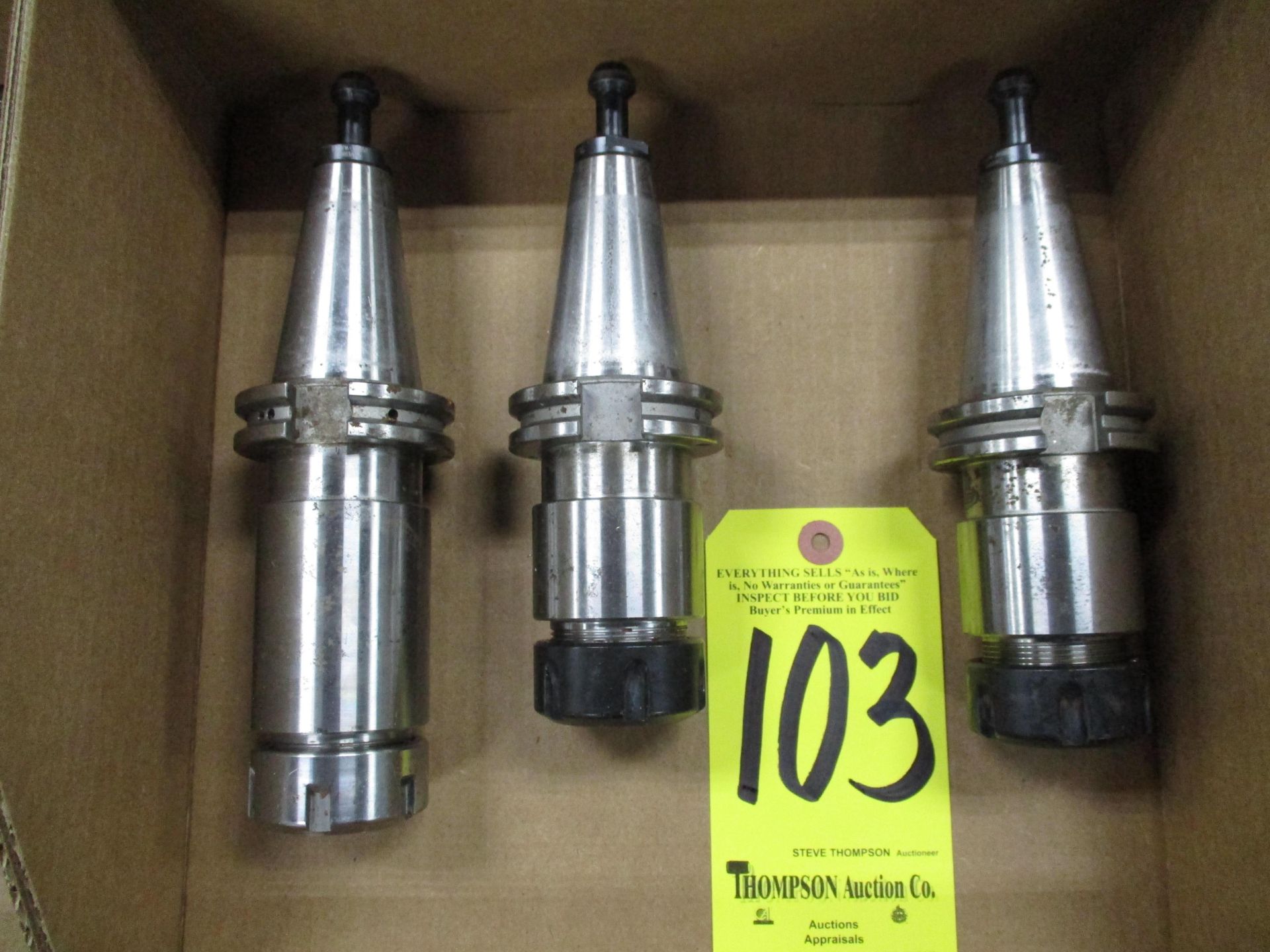 (3) Cat 40 Collet Holders for ER32 Collets