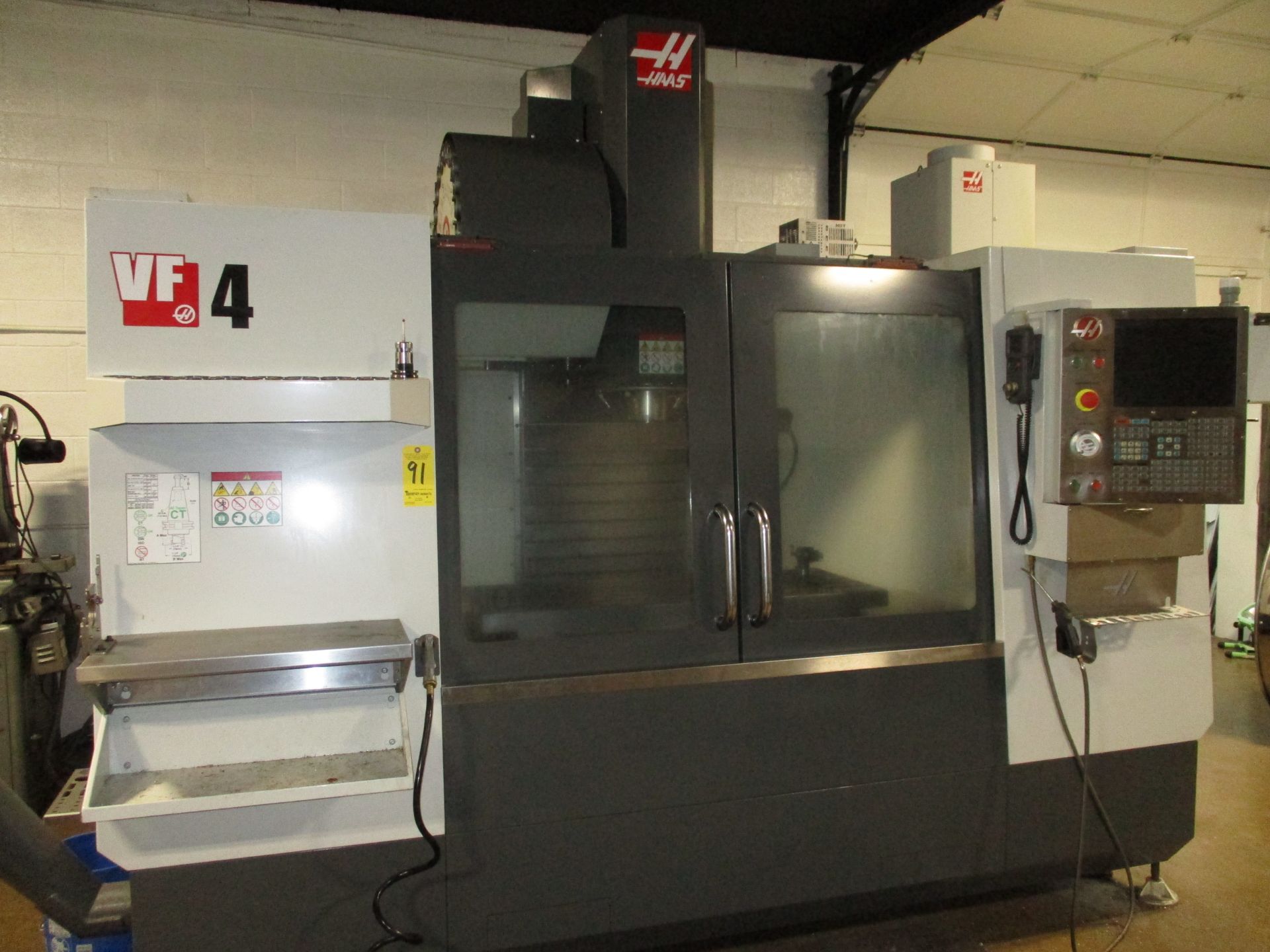 Haas Model VF-4 CNC Vertical Machining Center, s/n 1130527, New 2014, Haas CNC Control, 40 Taper, 24