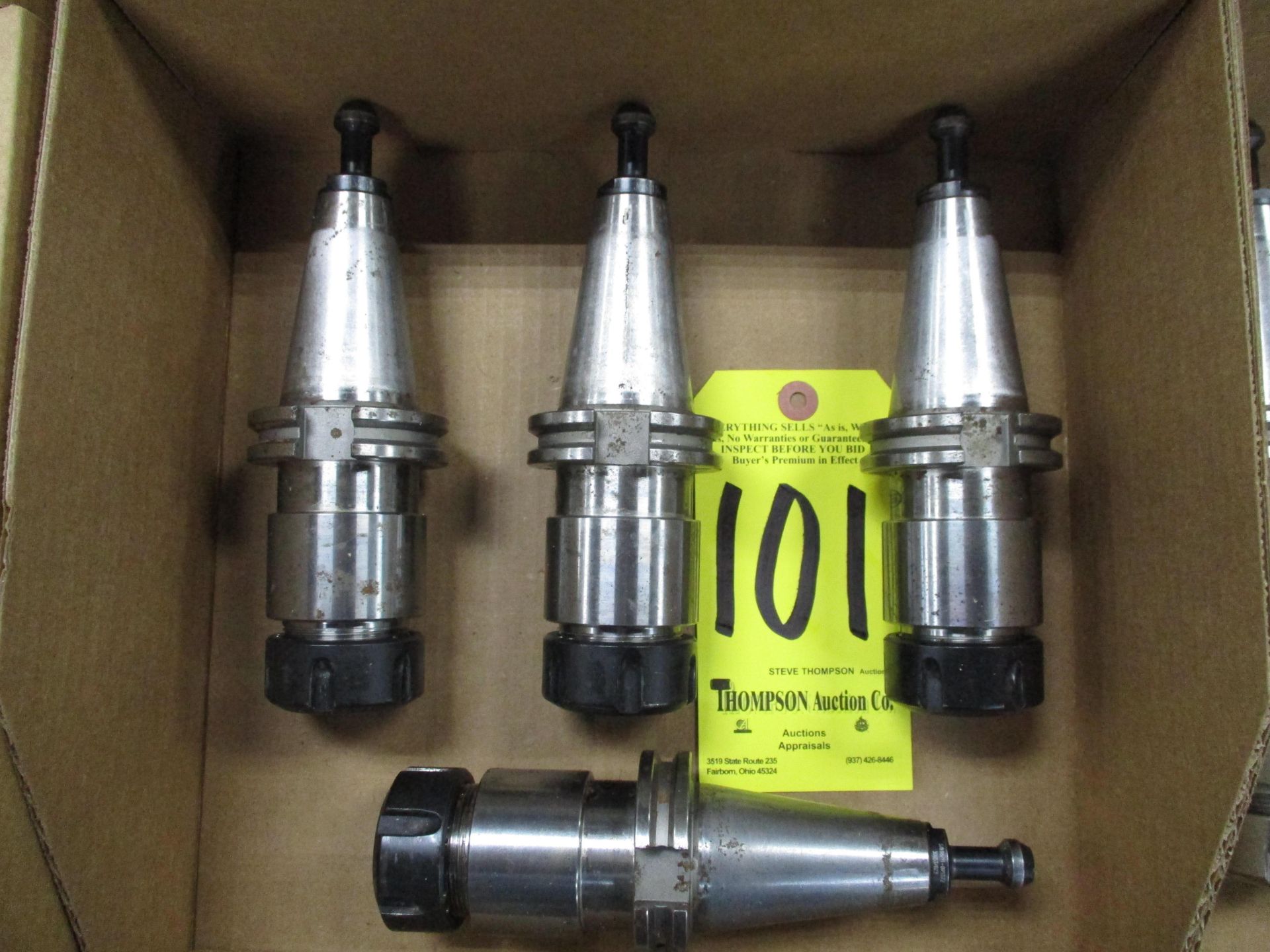 (4) Cat 40 Collet Holders for ER32 Collets