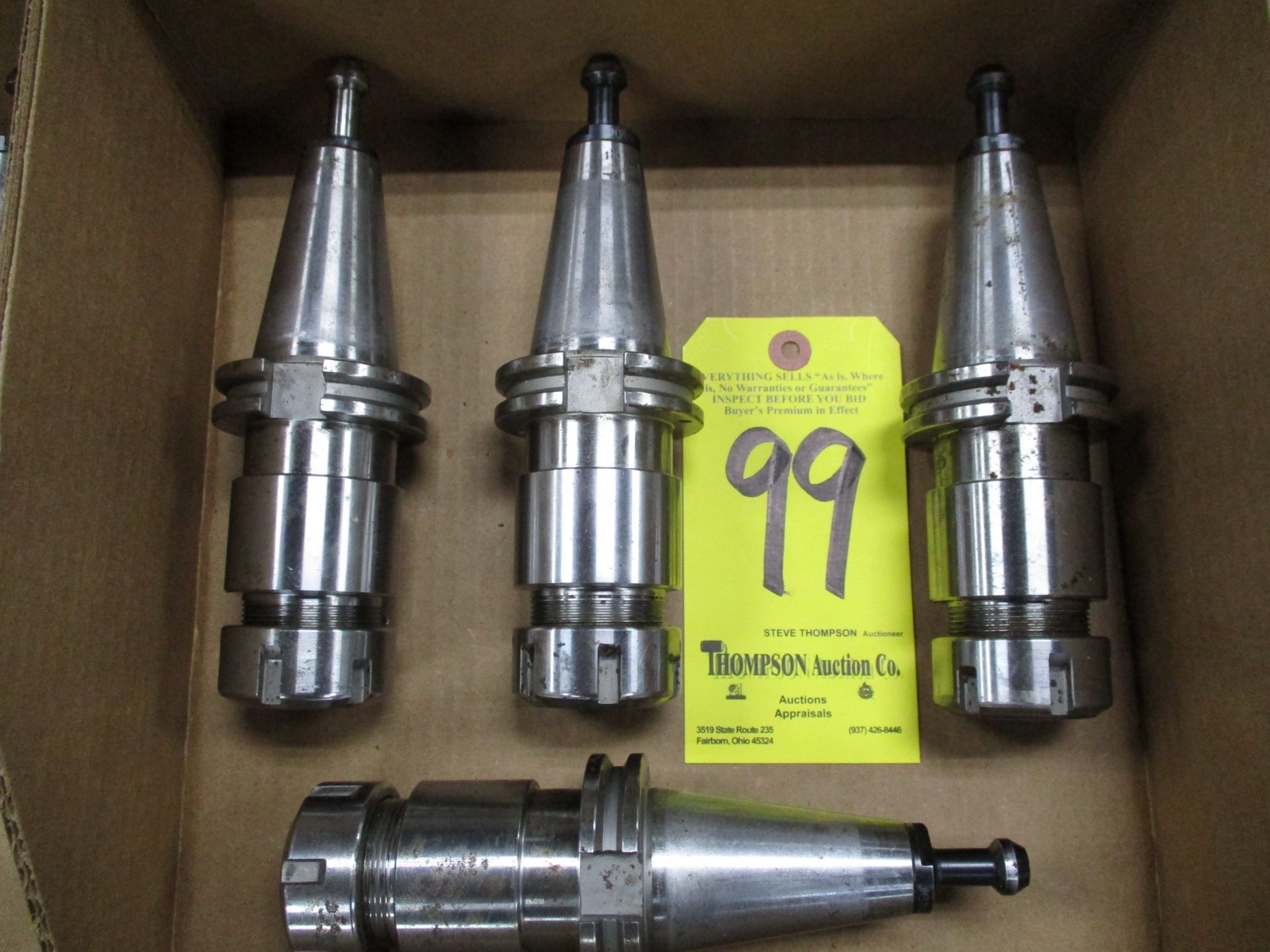 (4) Cat 40 Collet Holders for ER32 Collets