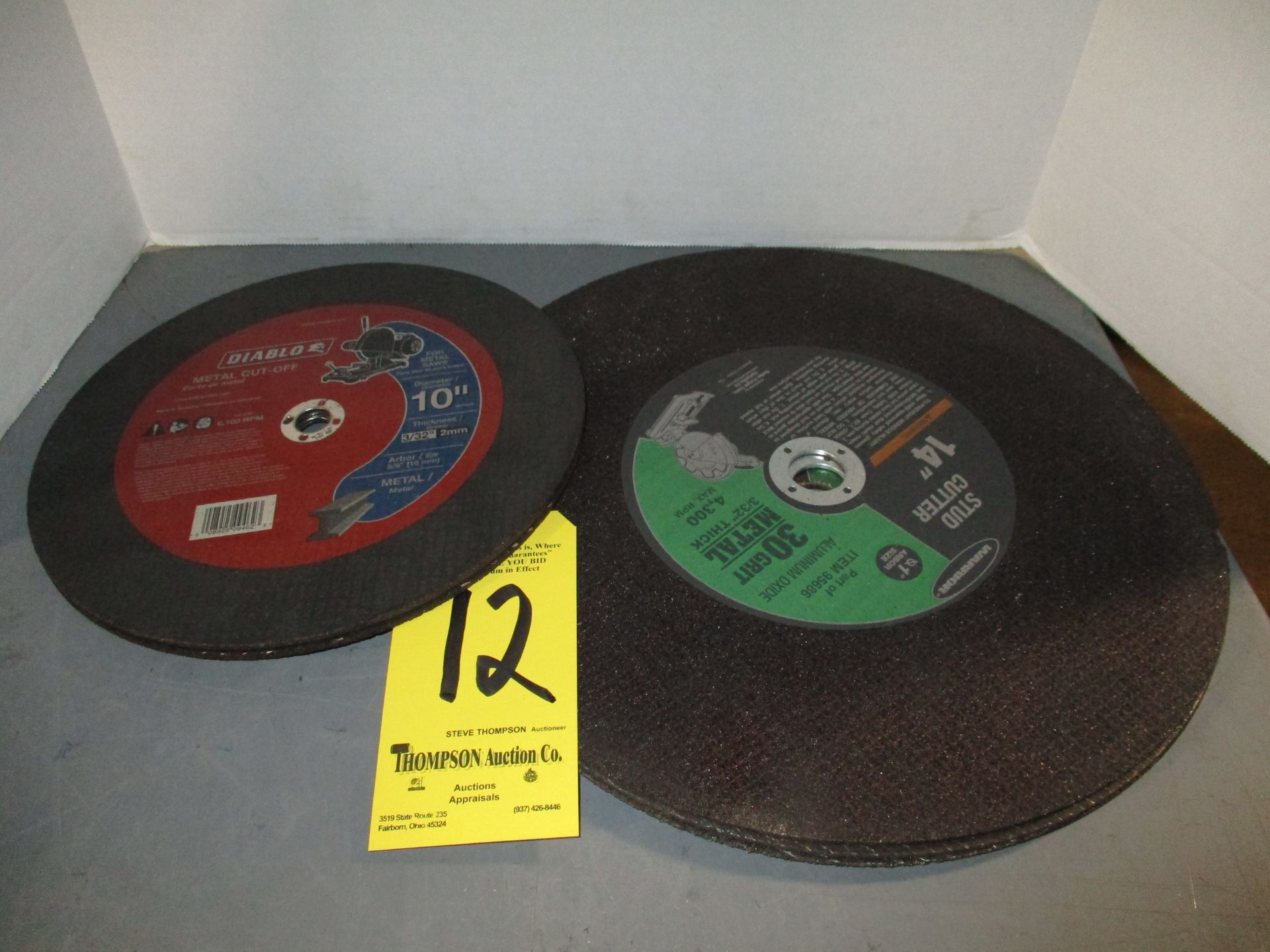 Abrasive Cut Off Wheels, (3) 10" and (3) 14"