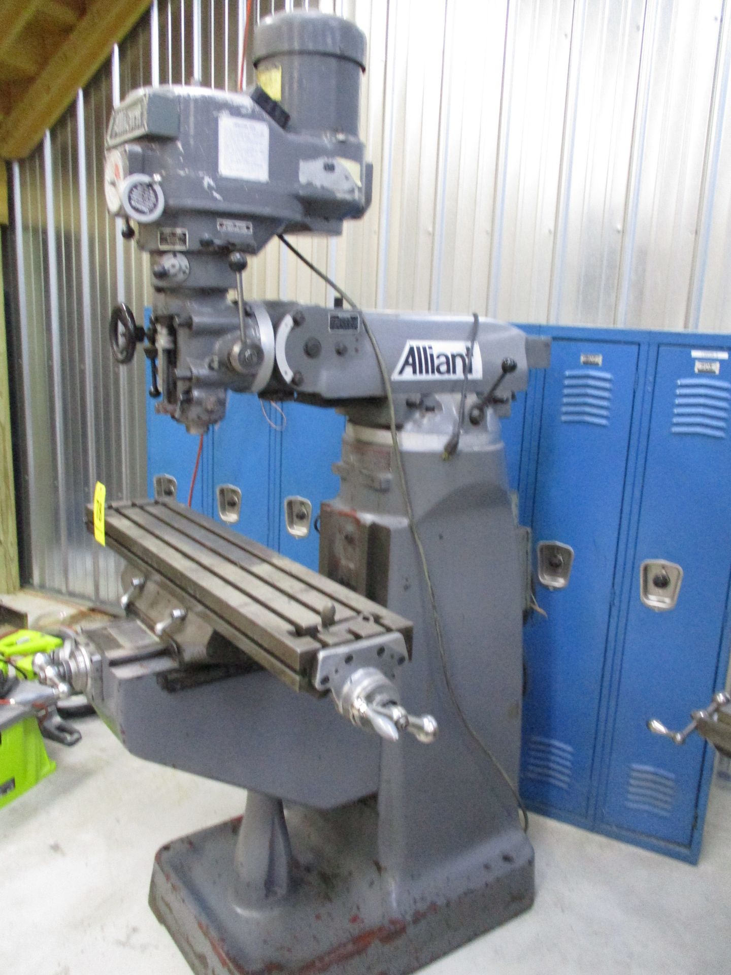 Alliant Vertical Mill, s/n 10917796, 2 HP, 9” X 42” Table, Loading Fee $100.00