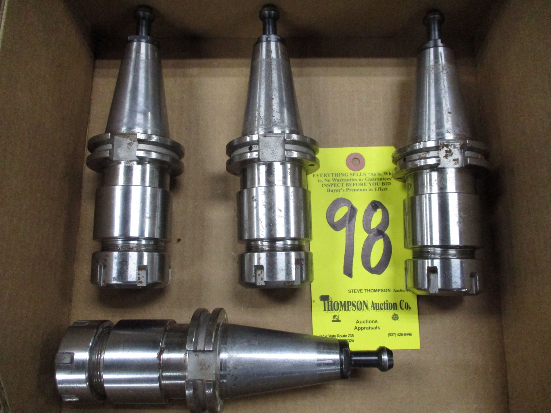 (4) Cat 40 Collet Holders for ER32 Collets