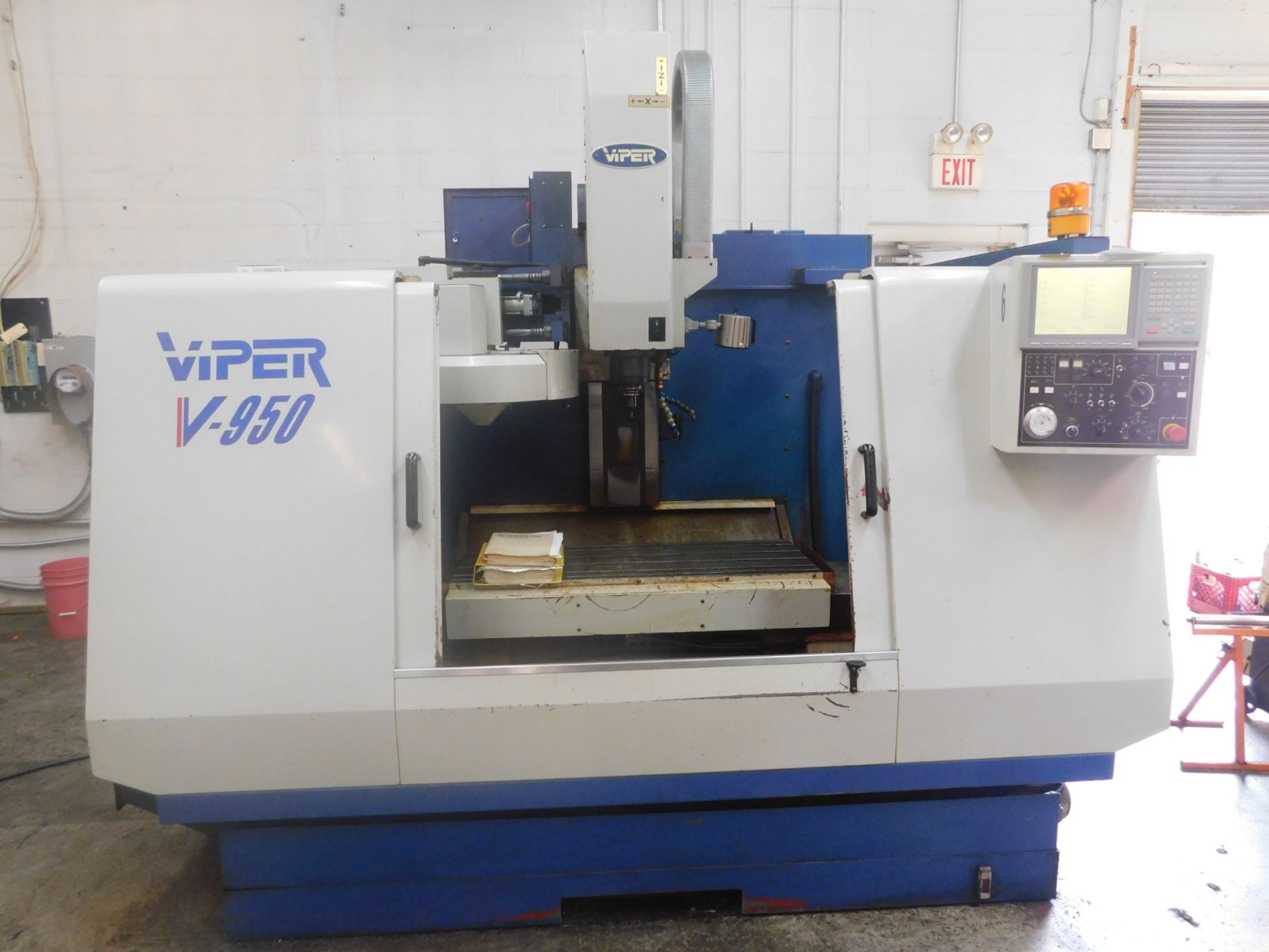 Mighty Viper Model V-950 Vertical Machining Center, SN 002167, New in 1999 with Mitsubishi Meldas 64