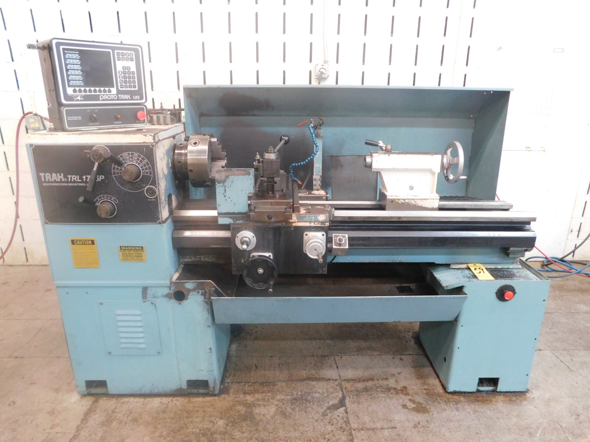 SWI TRAK Model TRL1745P CNC Lathe, SN 97-7262, with Proto Trak LX2 CNC Control, 10" 3-Jaw Chuck,