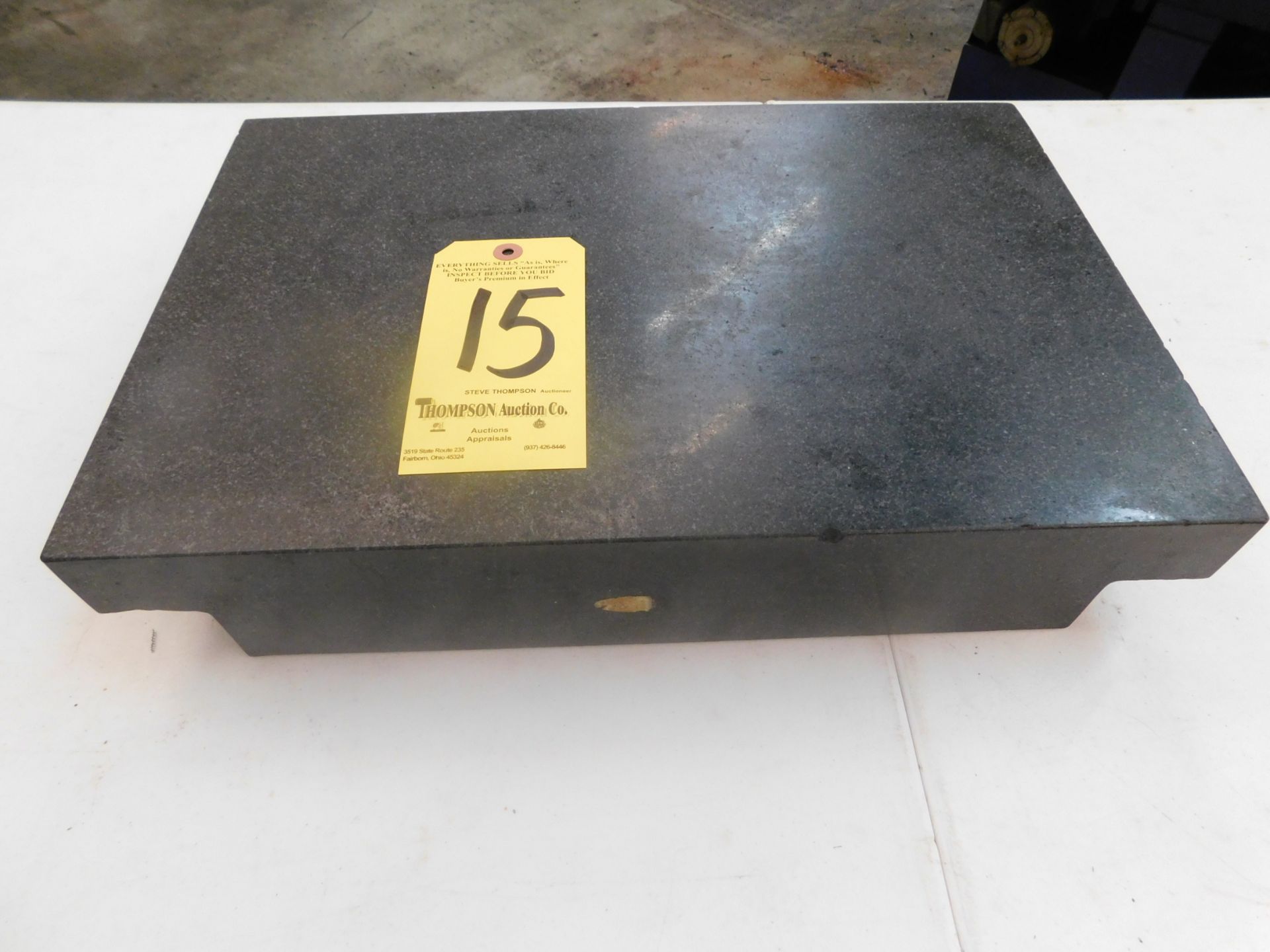 Granite Surface Plate, 2-Ledge, 12" x 18" x 3 1/2"