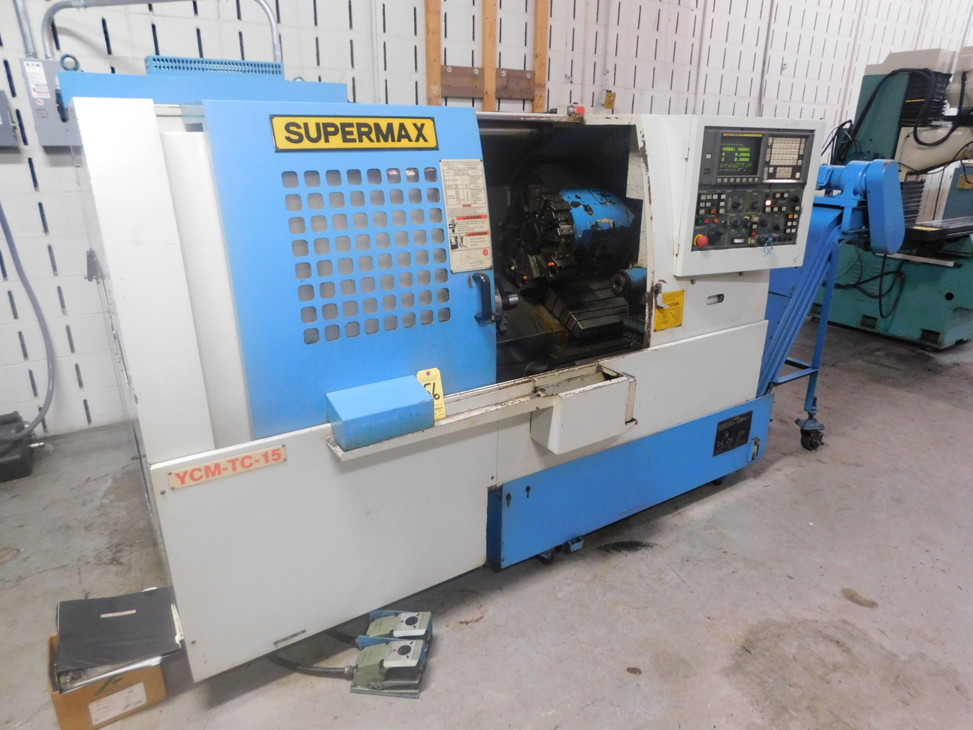 Supermax Model YCM-TC-15 CNC Turning Center, SN 025028, with Fanuc Series O-T CNC Control, 8" 3- - Image 2 of 13