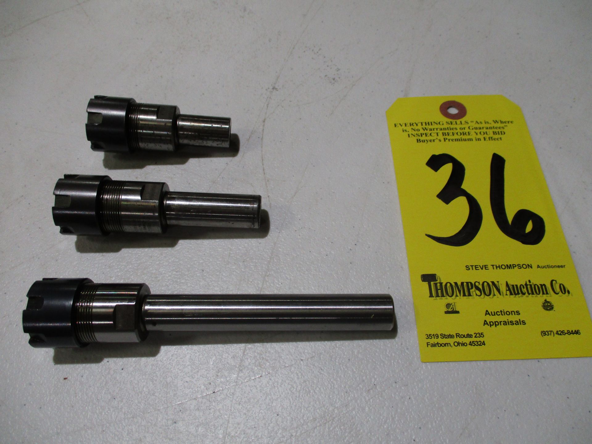 (3) Rego-Fix Straight Shank ER20 Collet Holders