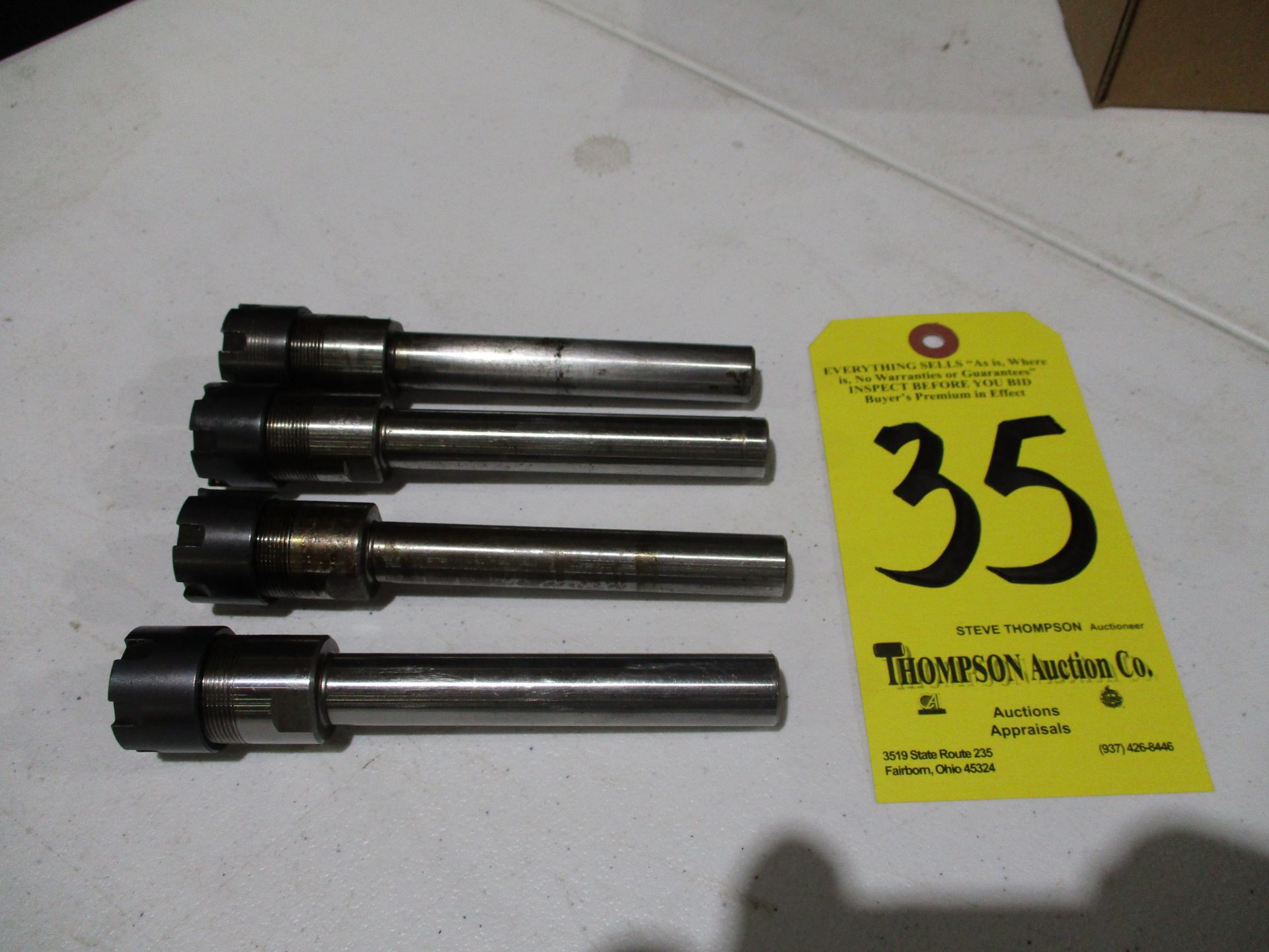 (4) Rego-Fix Straight Shank ER20 Collet Holders