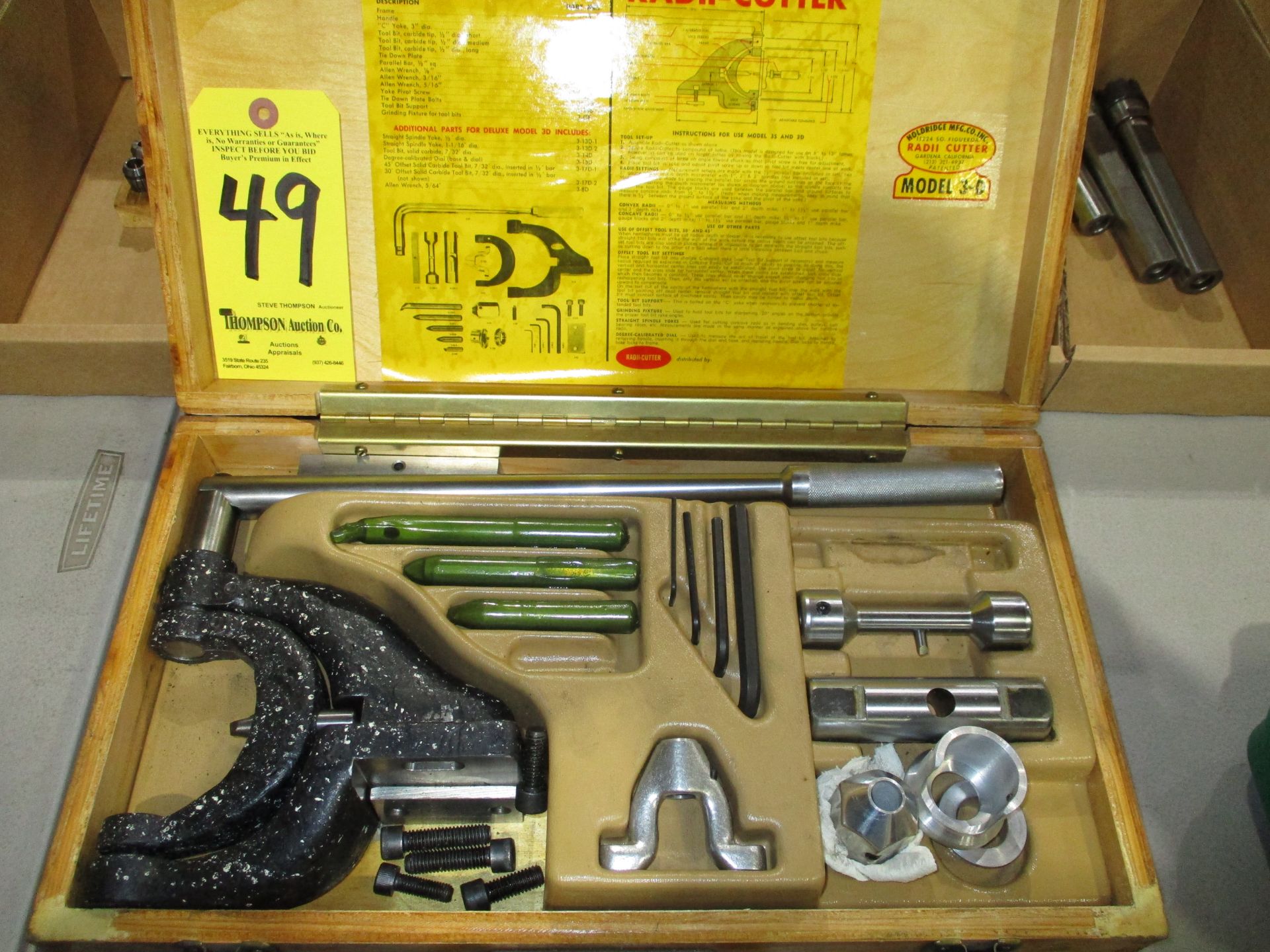 Holdridge Model 3D Radii Cutter Set