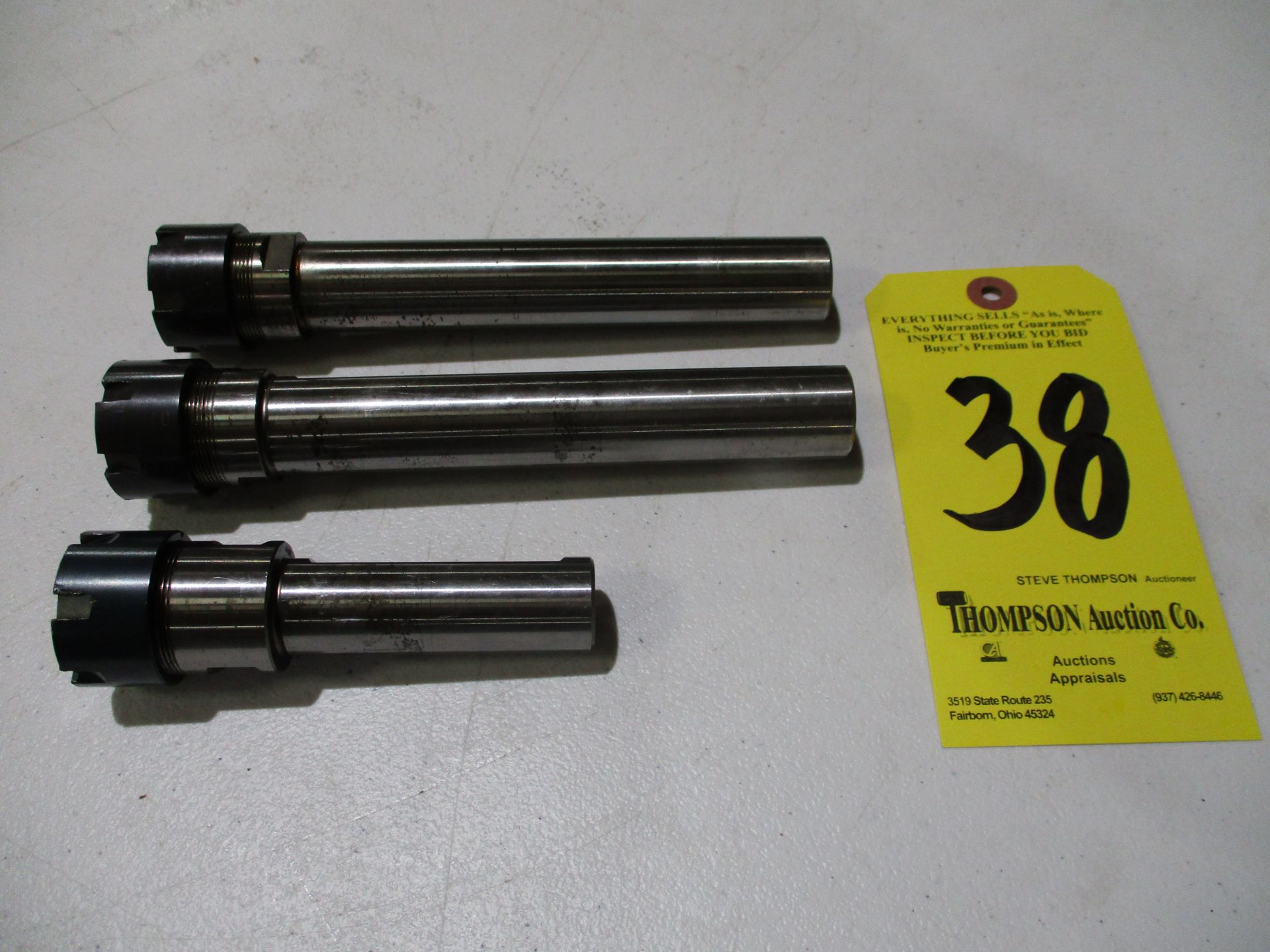 (3) Rego-Fix Straight Shank ER25 Collet Holders