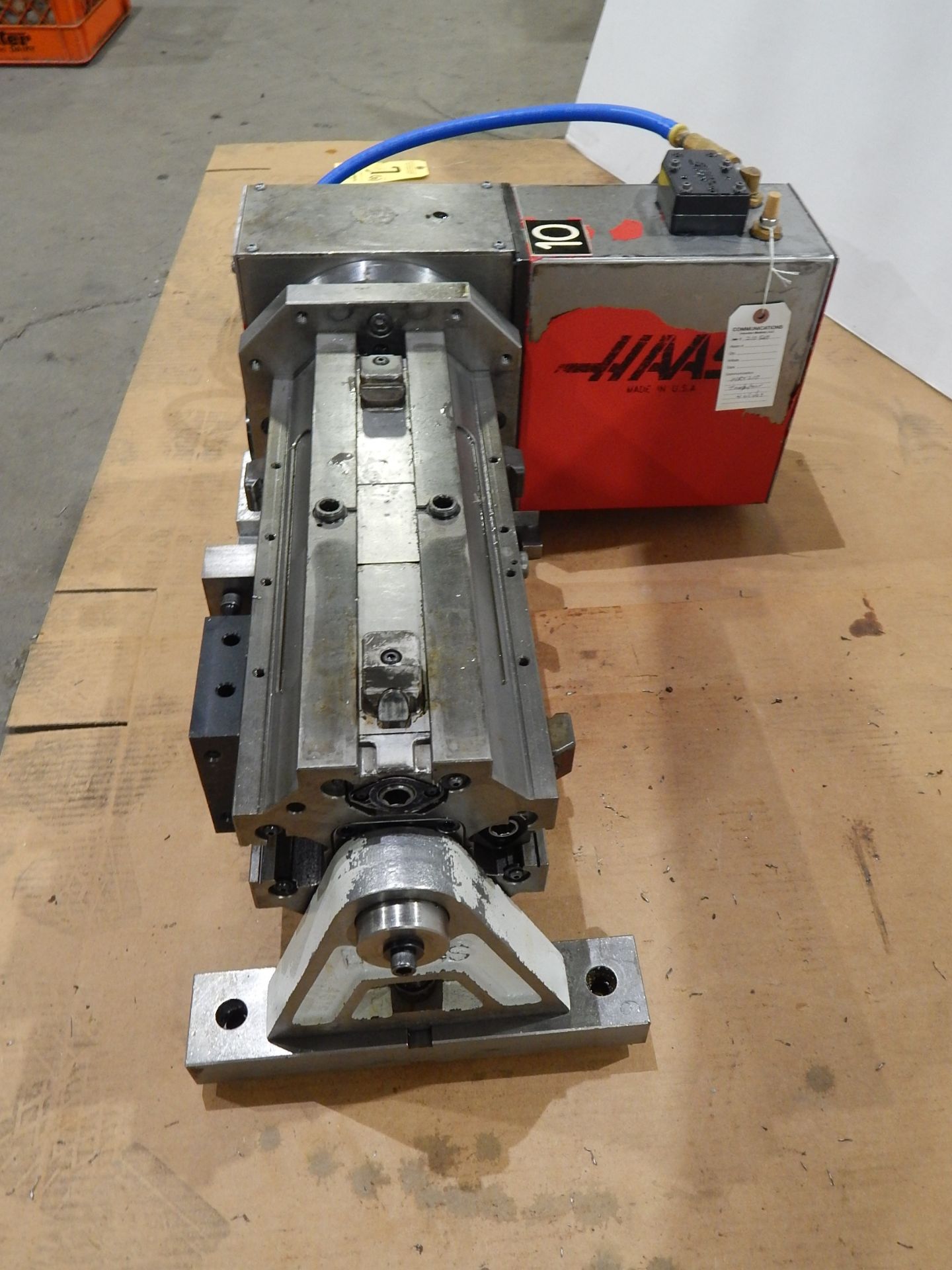 Haas HRT-210 CNC Indexer, s/n 210569 , 8" Diameter, with Tombstone and (4) Slides, Tailstock - Image 4 of 5