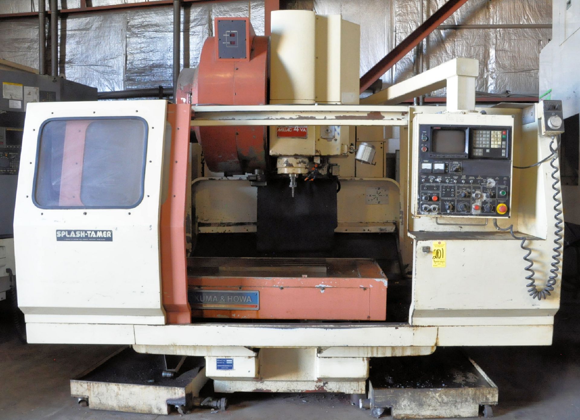 Okuma & Howa Model 4VA CNC Vertical Machining Center, S/n 02468, Fanuc 11M CNC Control, 40-Taper, 30