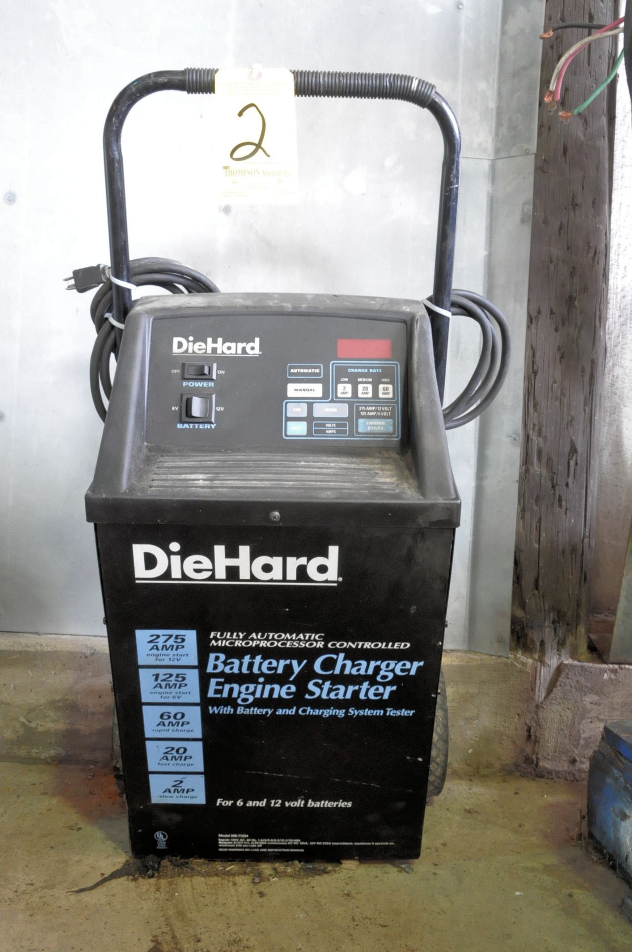 Sears Die Hard 125/60/20/2 Amp Capacity Battery Charger, Portable