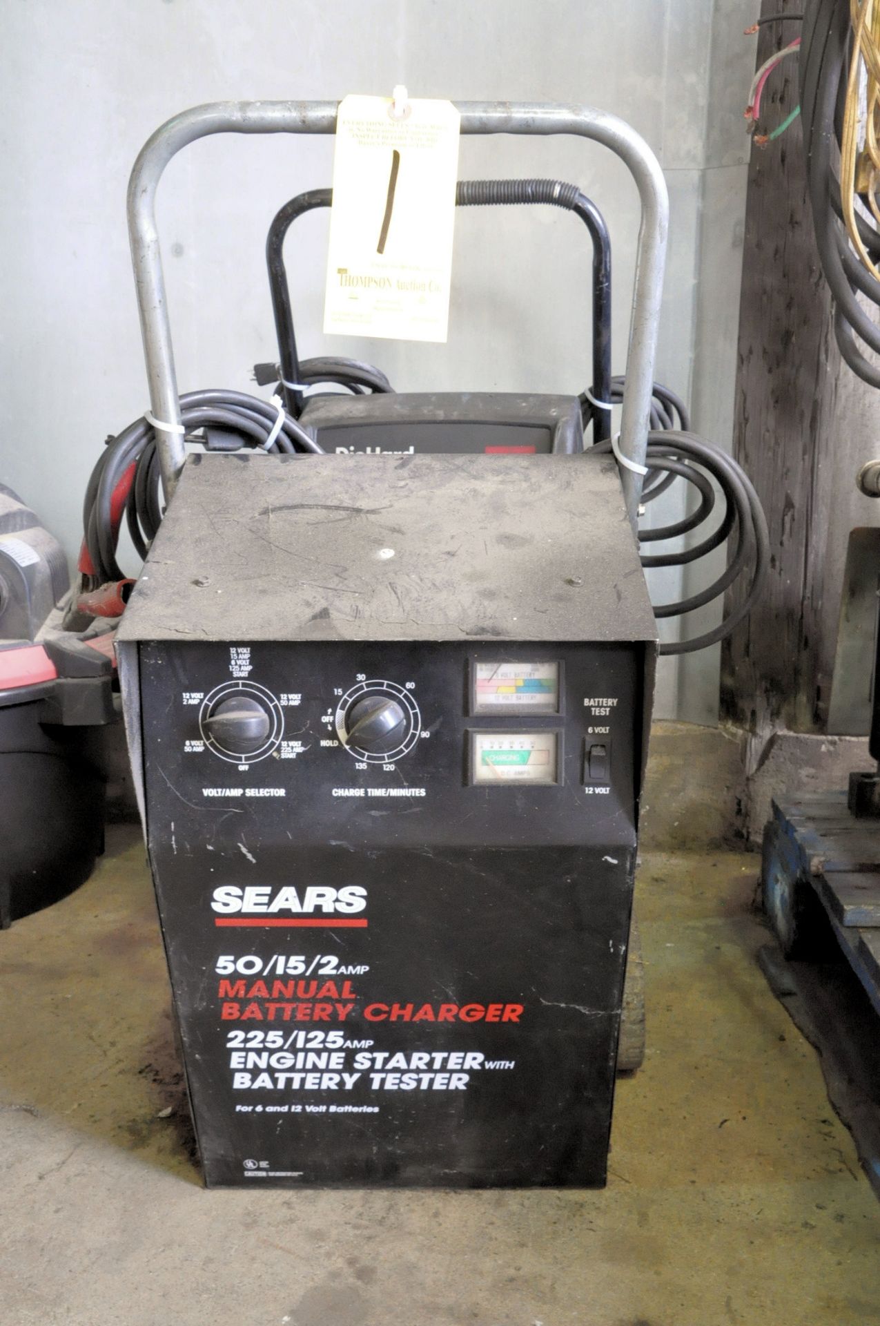 Sears 50/15/2 Amp Capacity Battery Charger, Portable