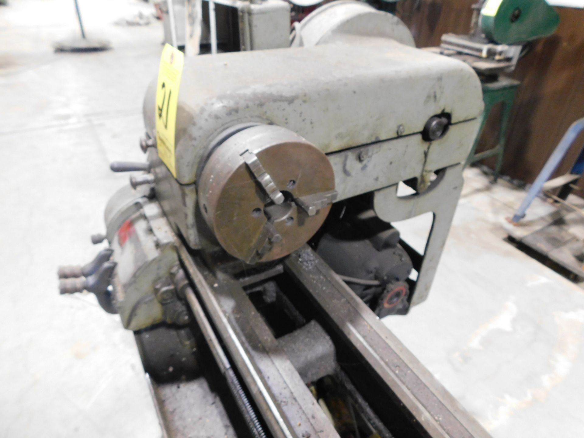 Logan 10" x 24" Lathe, SN 37501, 6" 3-Jaw Chuck, 6" 4-Jaw Chuck, 115V, 1 phs. - Image 2 of 12