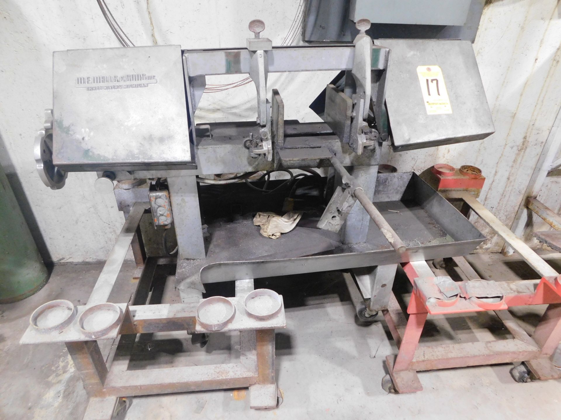 W. F. Wells Model A-7 Horizontal Bandsaw, SN 67990, 7" x 11" Cap., 115V, 1 phs.