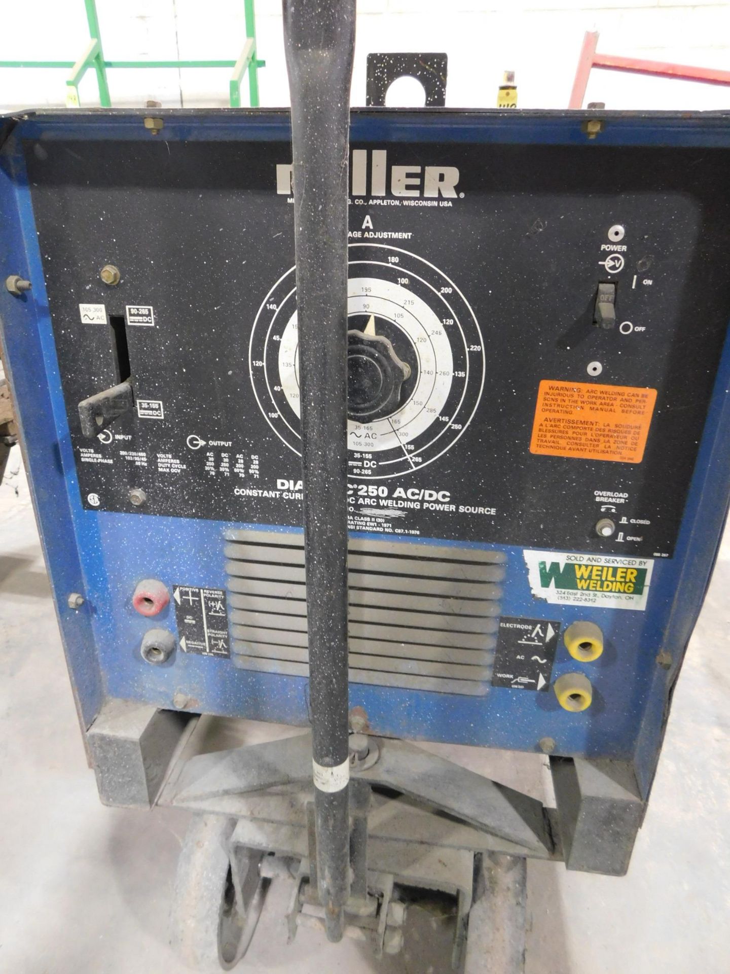 Miller Dialarc 250 AC/DC Welding Power Supply, SN JE895743, 208/230/460 Volt, Single Phase - Image 2 of 5