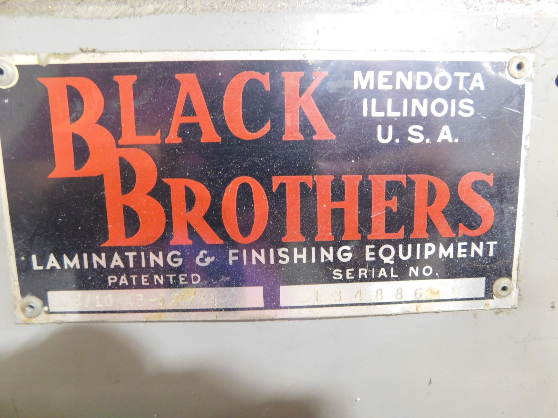 Black Brothers Adhesive Spreader, SN 134886, 26 1/2" Wide Rolls - Image 8 of 10
