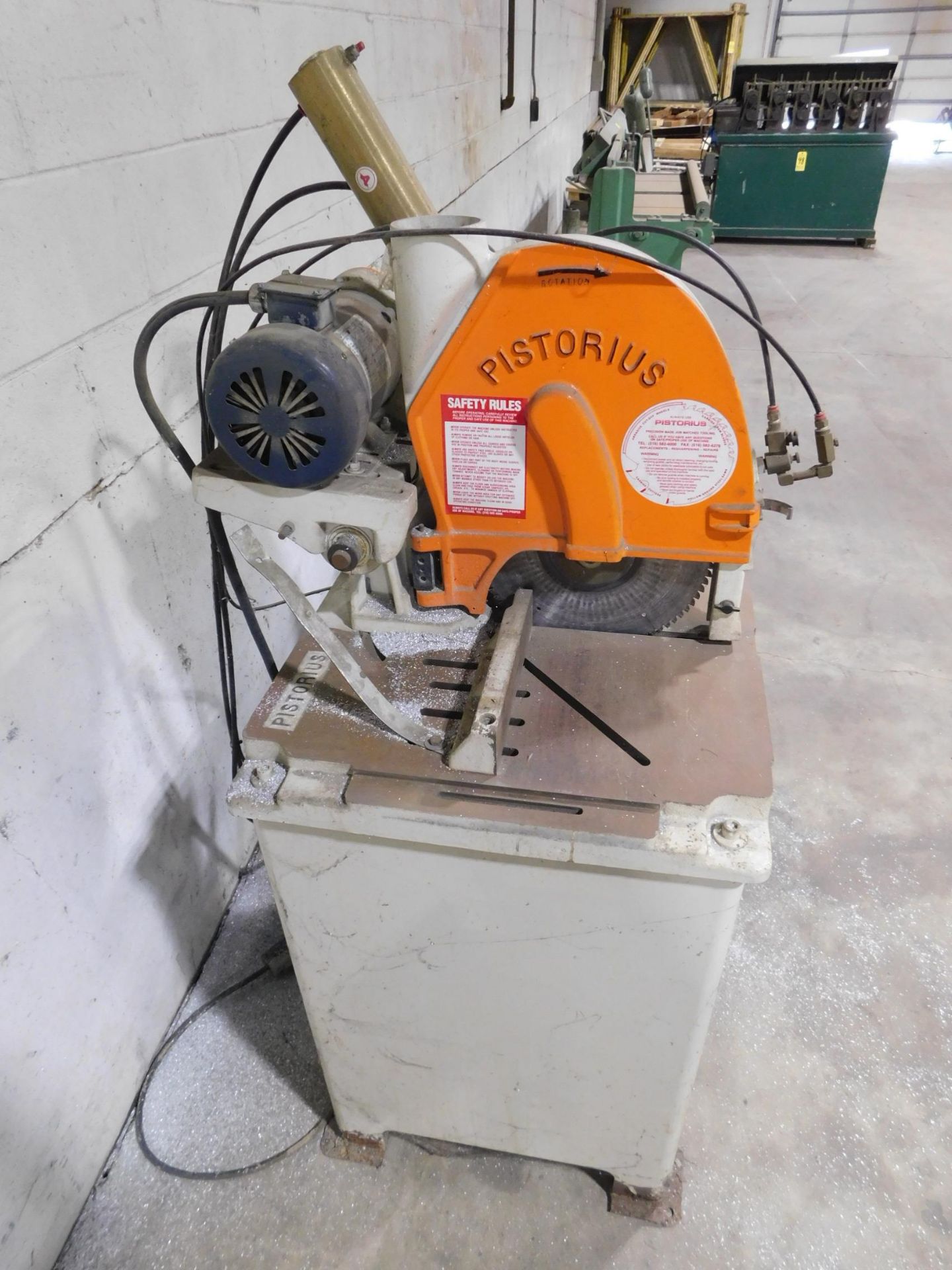 Pistorious Model SC12P Non-Ferrous Cut-Off Saw, SN 251798, 12" Blade, Pneumatic Head Feed, 3 HP, 3 - Image 3 of 8