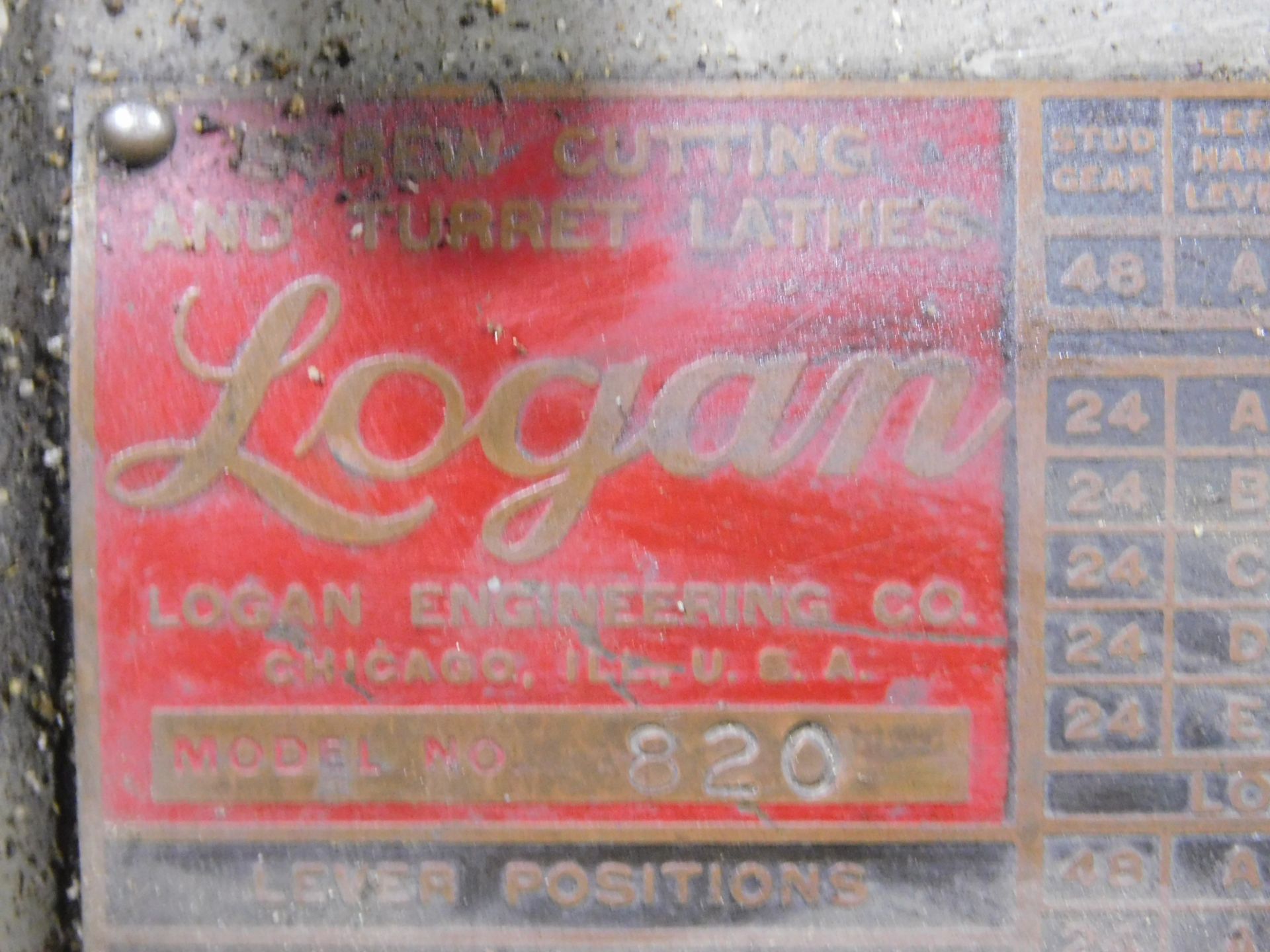 Logan 10" x 24" Lathe, SN 37501, 6" 3-Jaw Chuck, 6" 4-Jaw Chuck, 115V, 1 phs. - Image 8 of 12