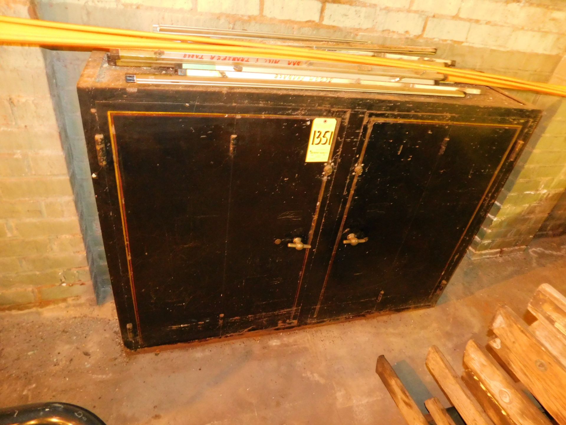 2-Door Steel Vault-LOCKED, NO KEY