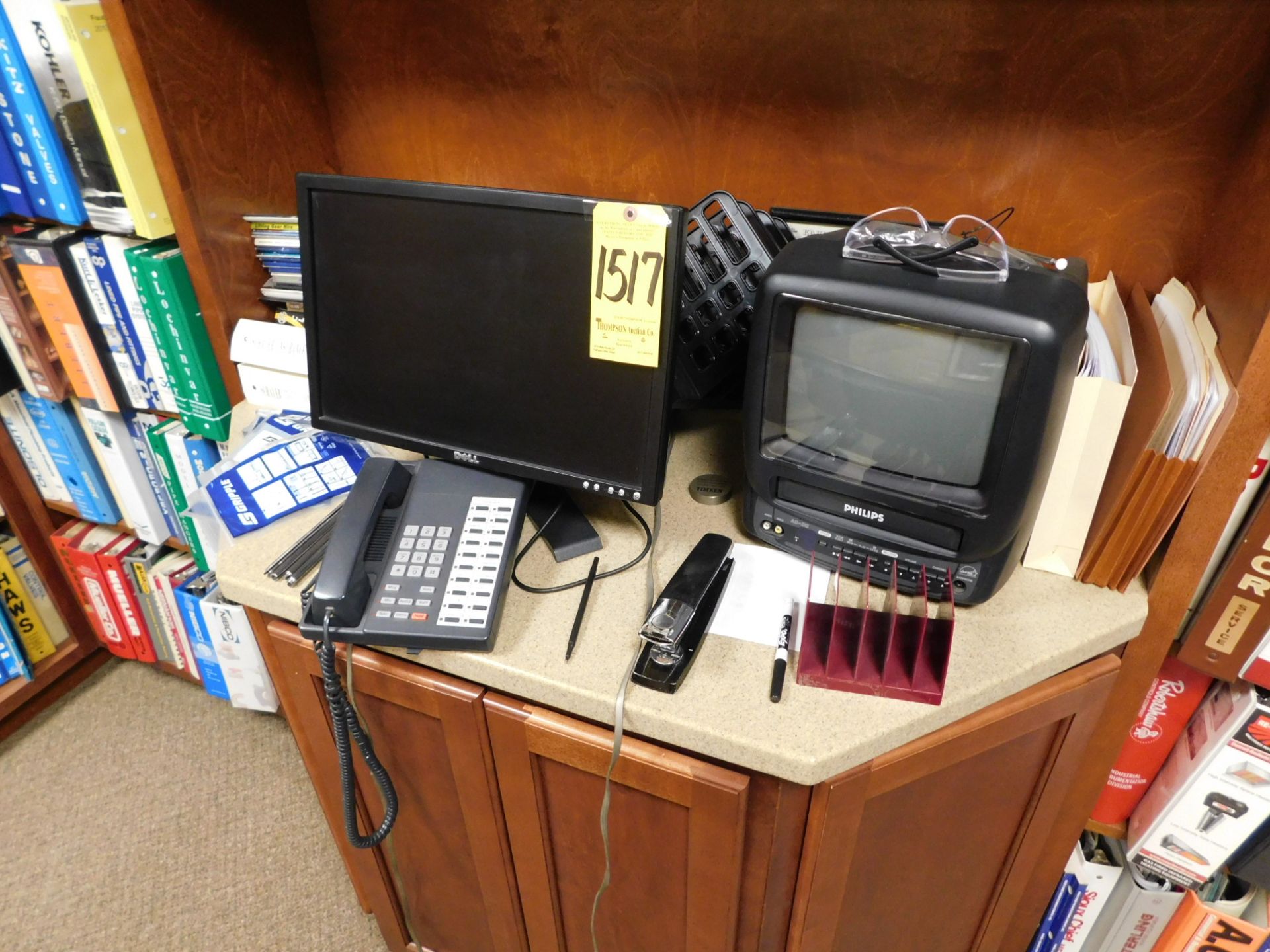 Computer Monitor, Video Cassette Player