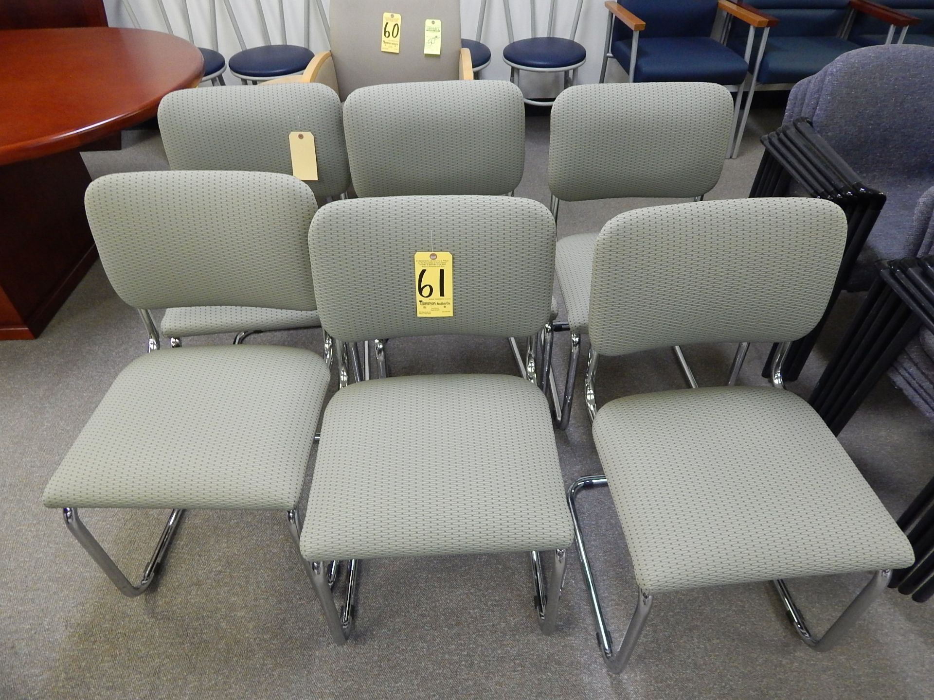 (6) Gordon International Sled Base Chairs