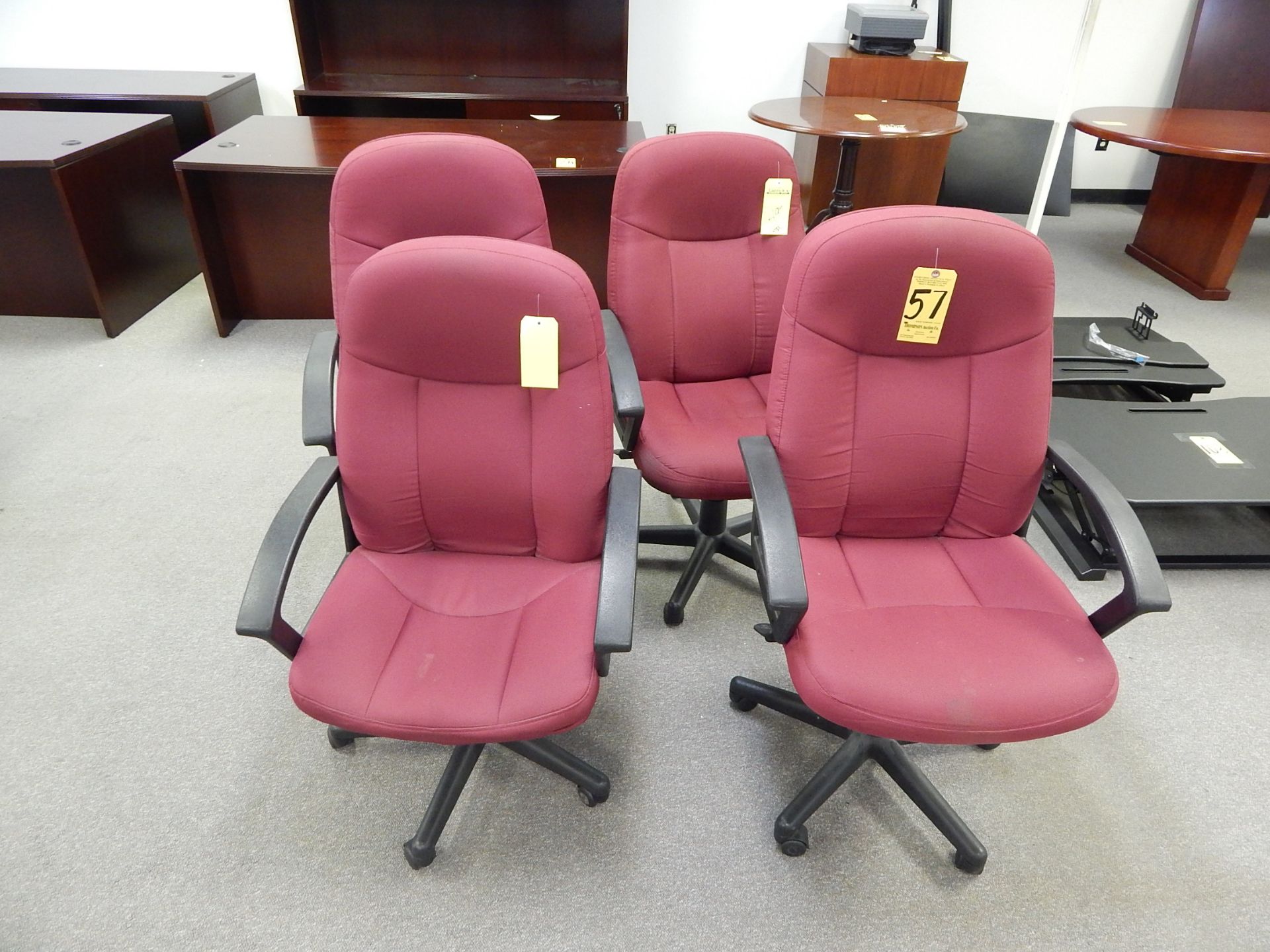 (4) Basyx Swivel Arm Chairs